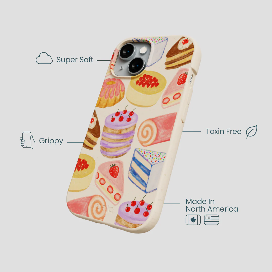 Seashell Crayon Pastries iPhone 15 Case - Image 4