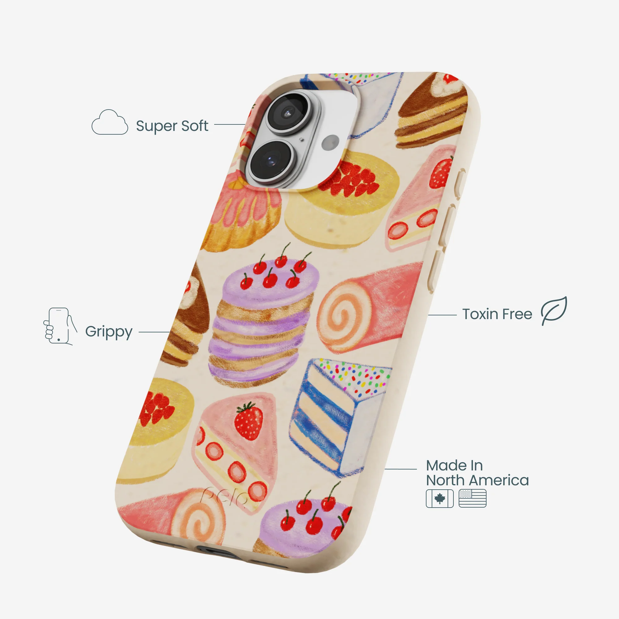 Seashell Crayon Pastries iPhone 17 Case - Image 4