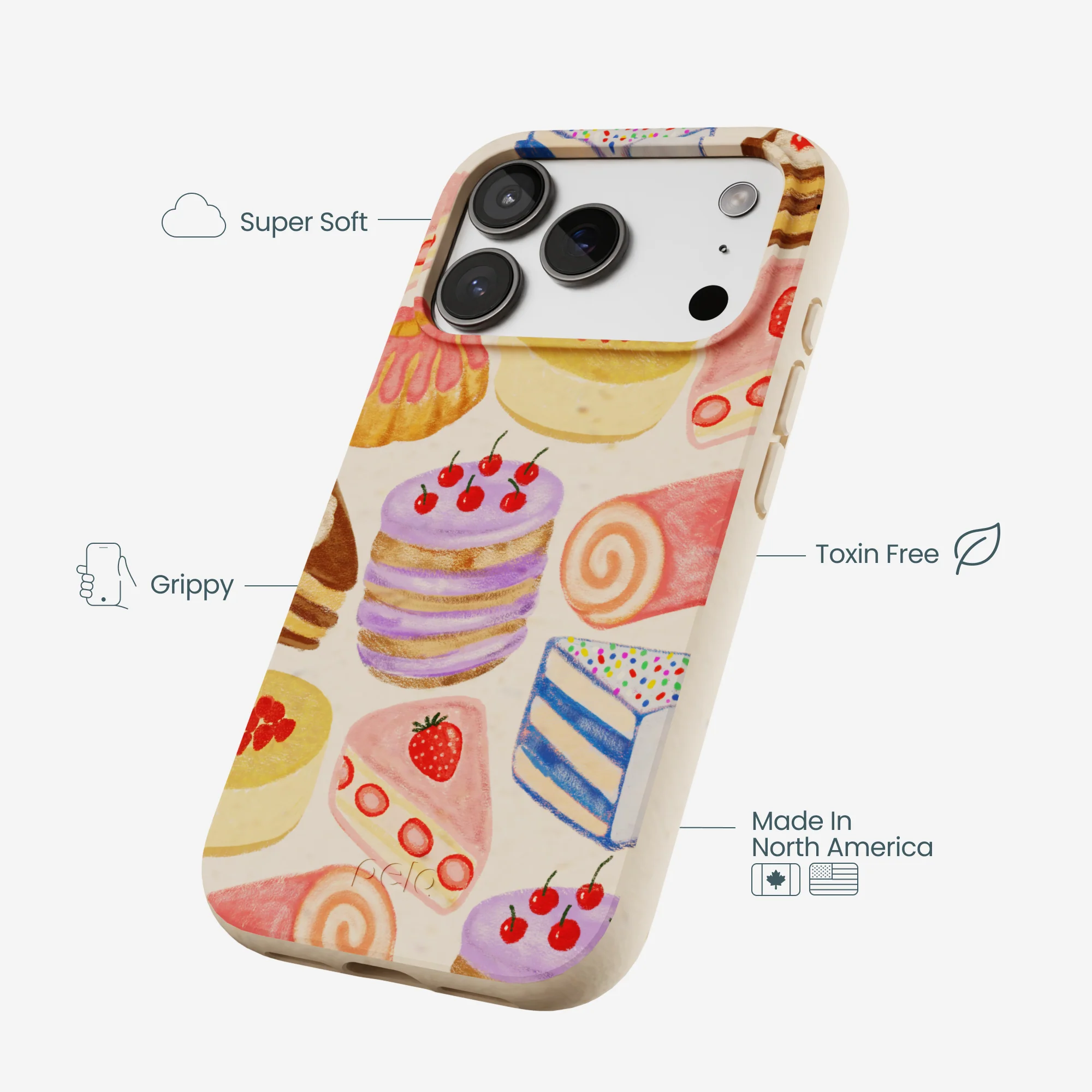 Seashell Crayon Pastries iPhone 17 Pro Case - Image 3
