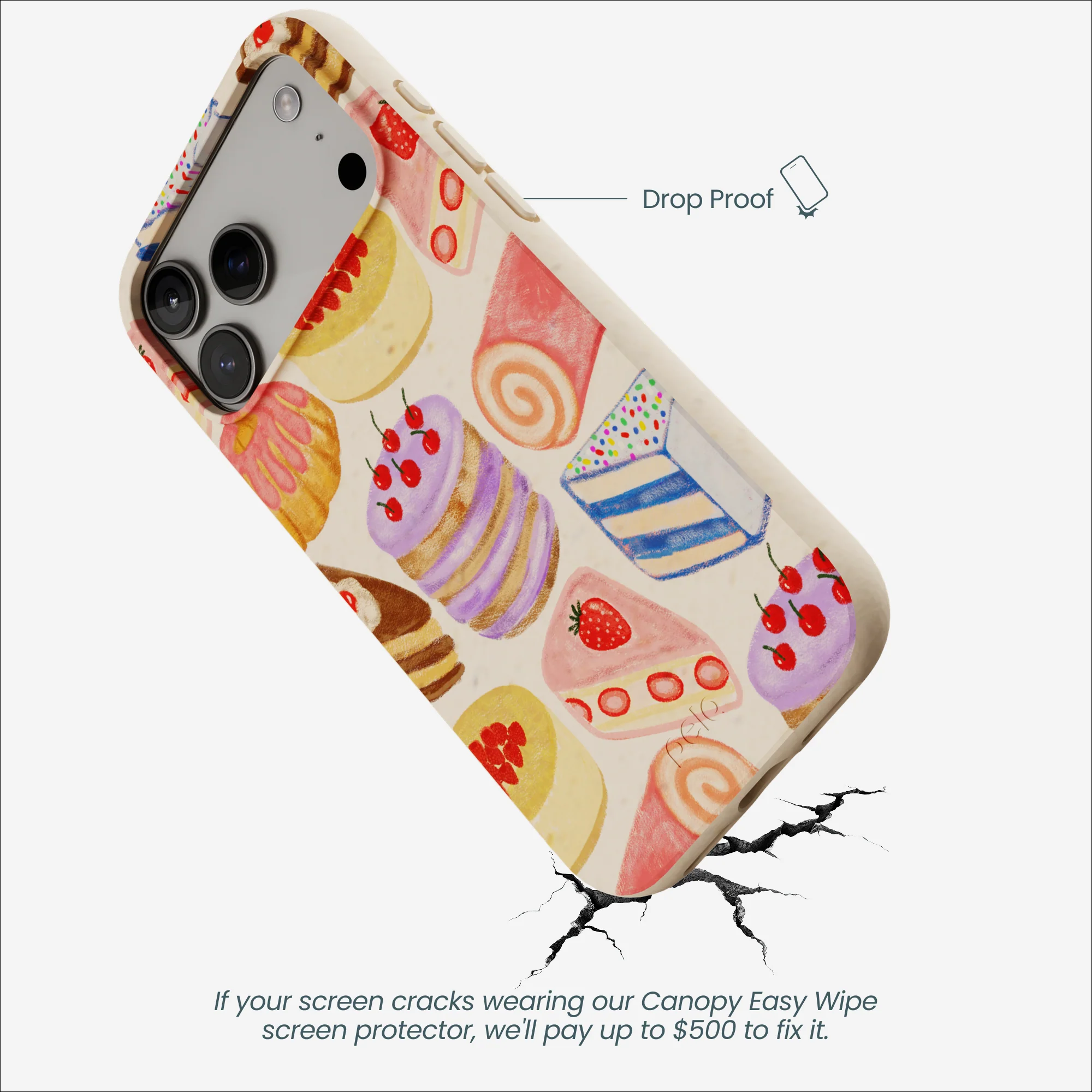 Seashell Crayon Pastries iPhone 17 Pro Max Case - Image 5