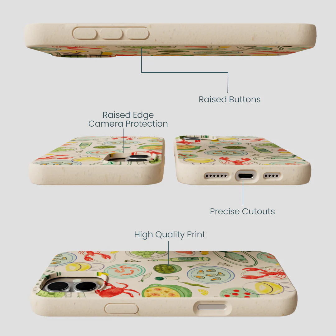 Seashell Dock and Dine iPhone 16 Plus Case - Image 3