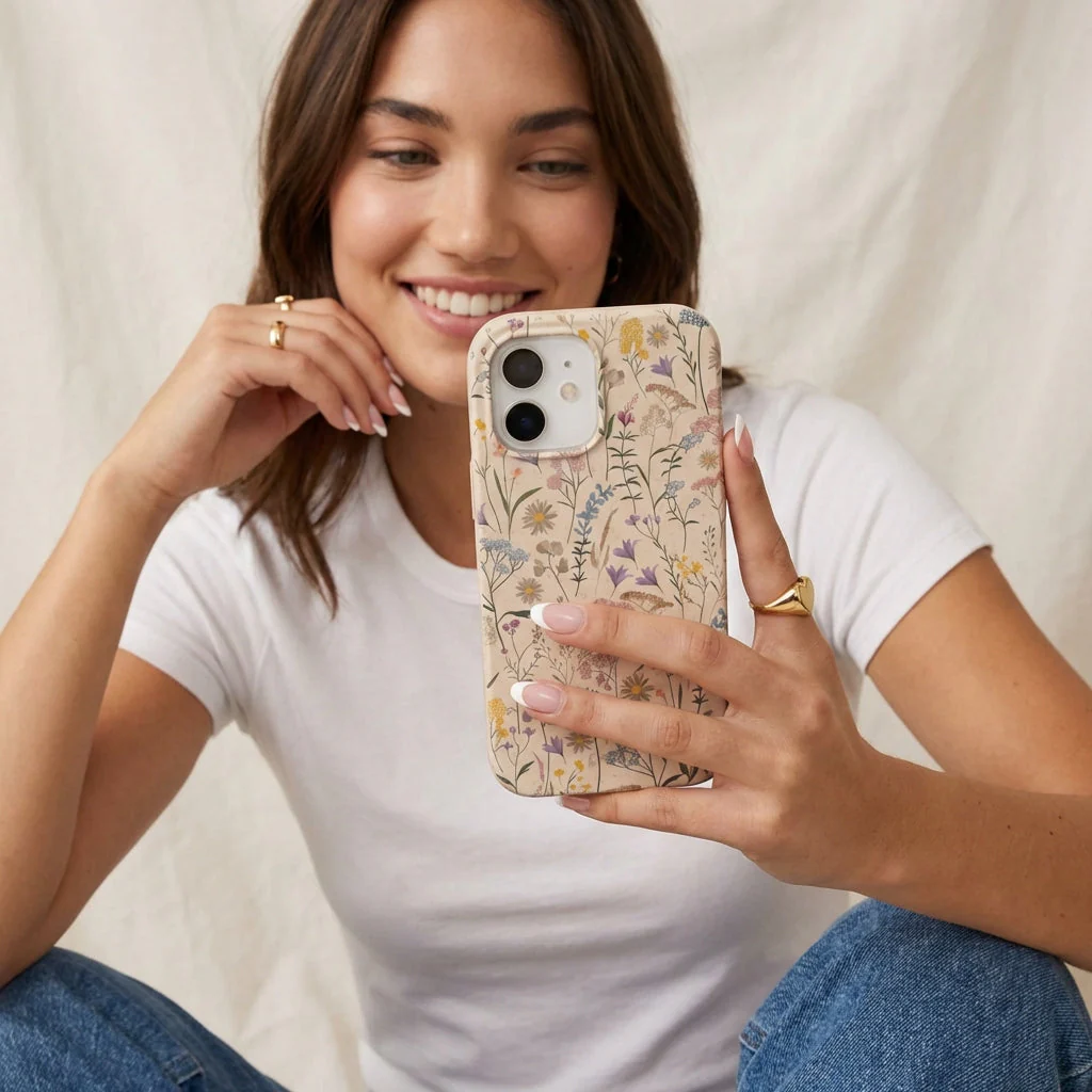 Seashell Dusty Petals iPhone 17 Air Case - Image 2