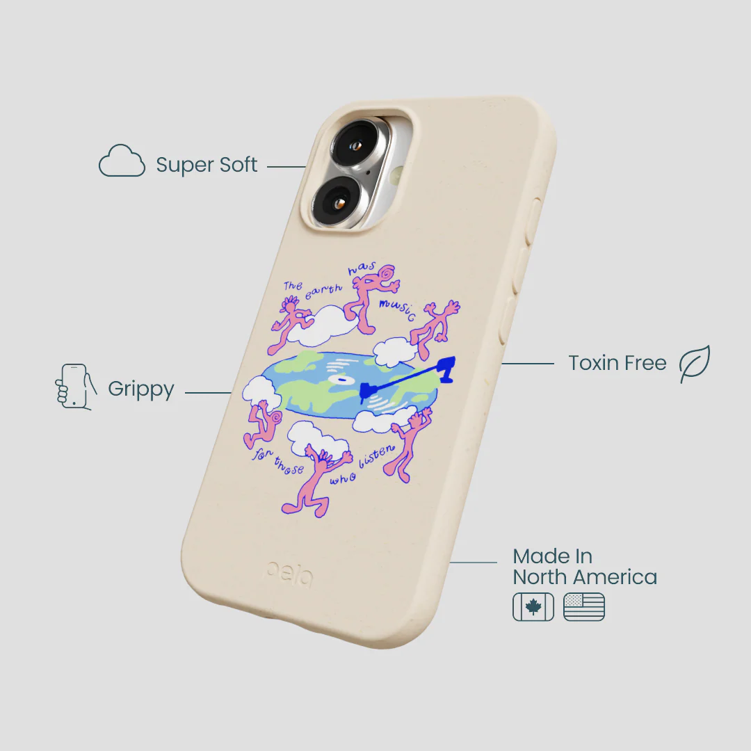 Seashell Earth Music iPhone 16 Case - Image 4