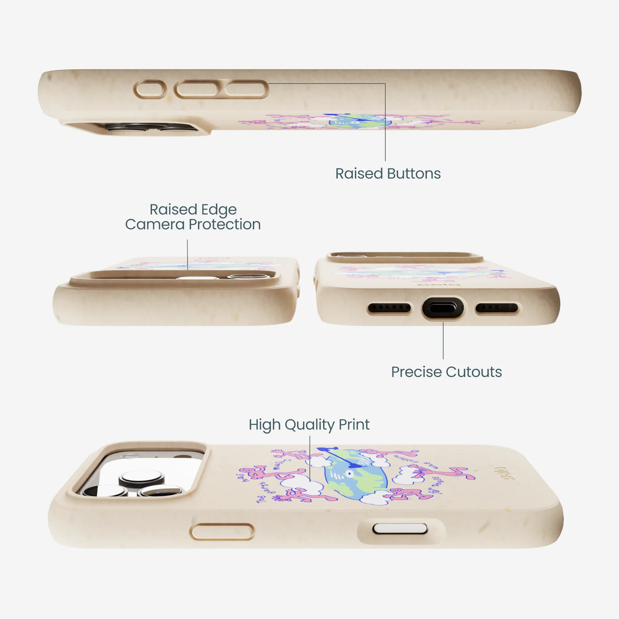 Seashell Earth Music iPhone 17 Pro Max Case - Image 3