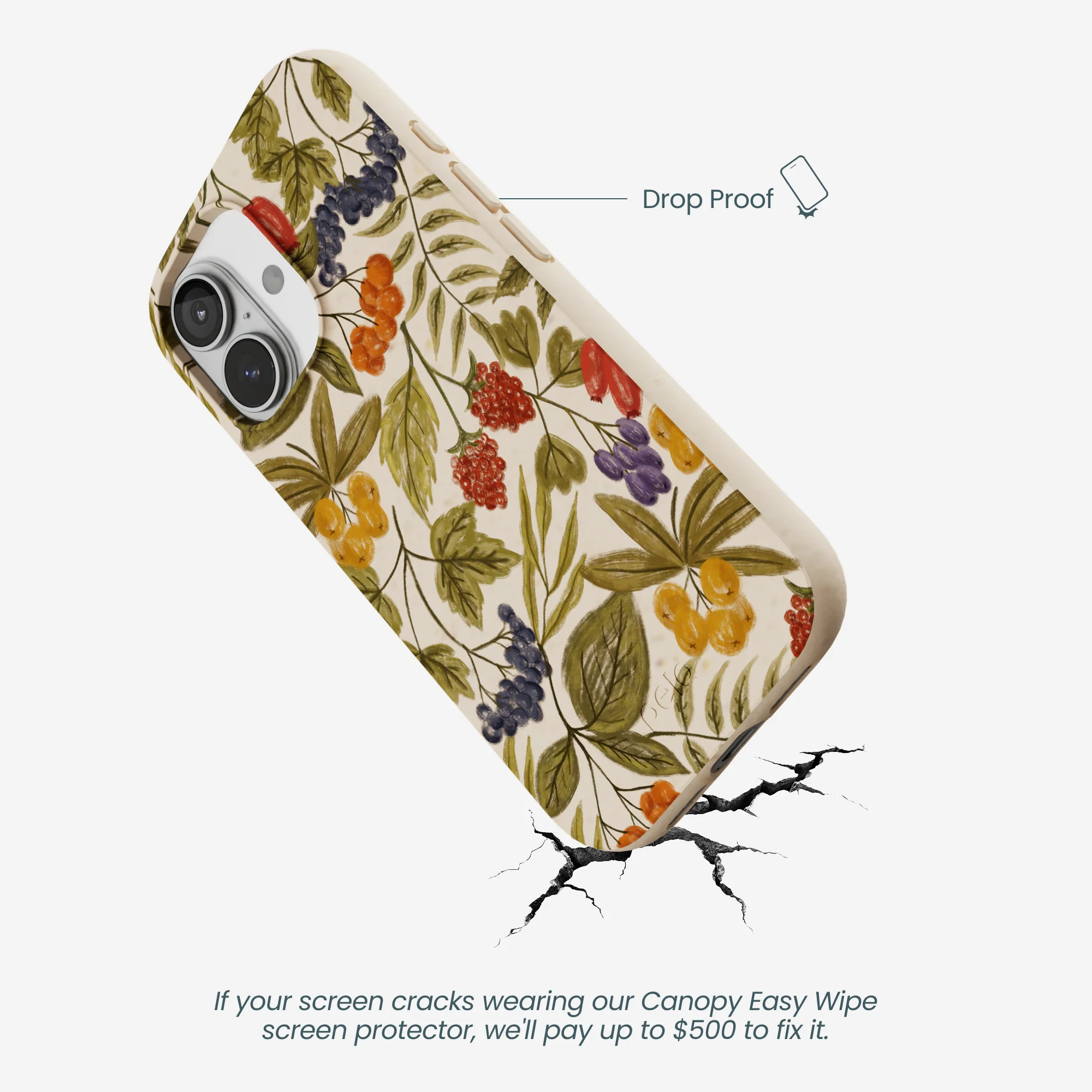 Seashell Fall Berries iPhone 17 Case - Image 5