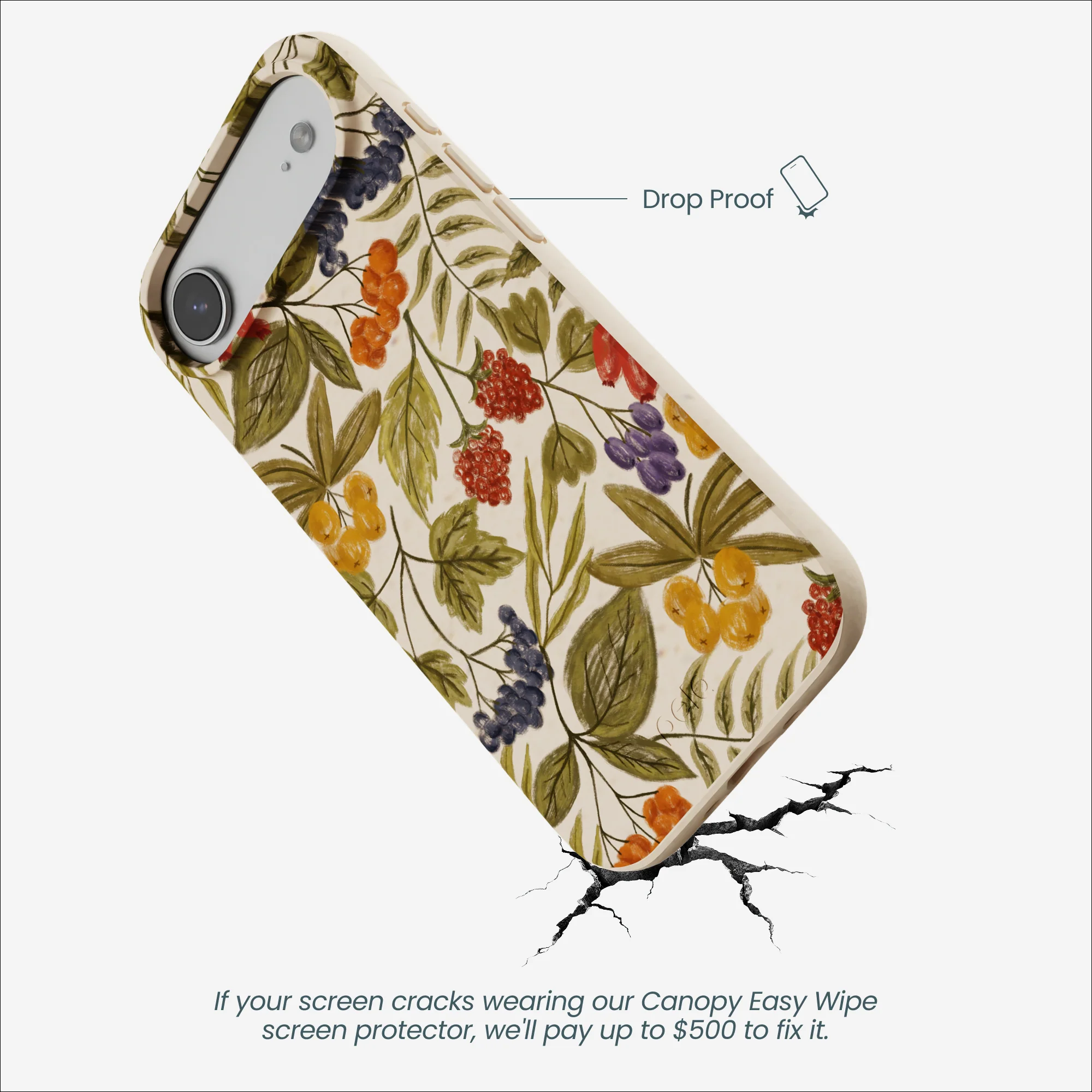 Seashell Fall Berries iPhone Air Case - Image 5