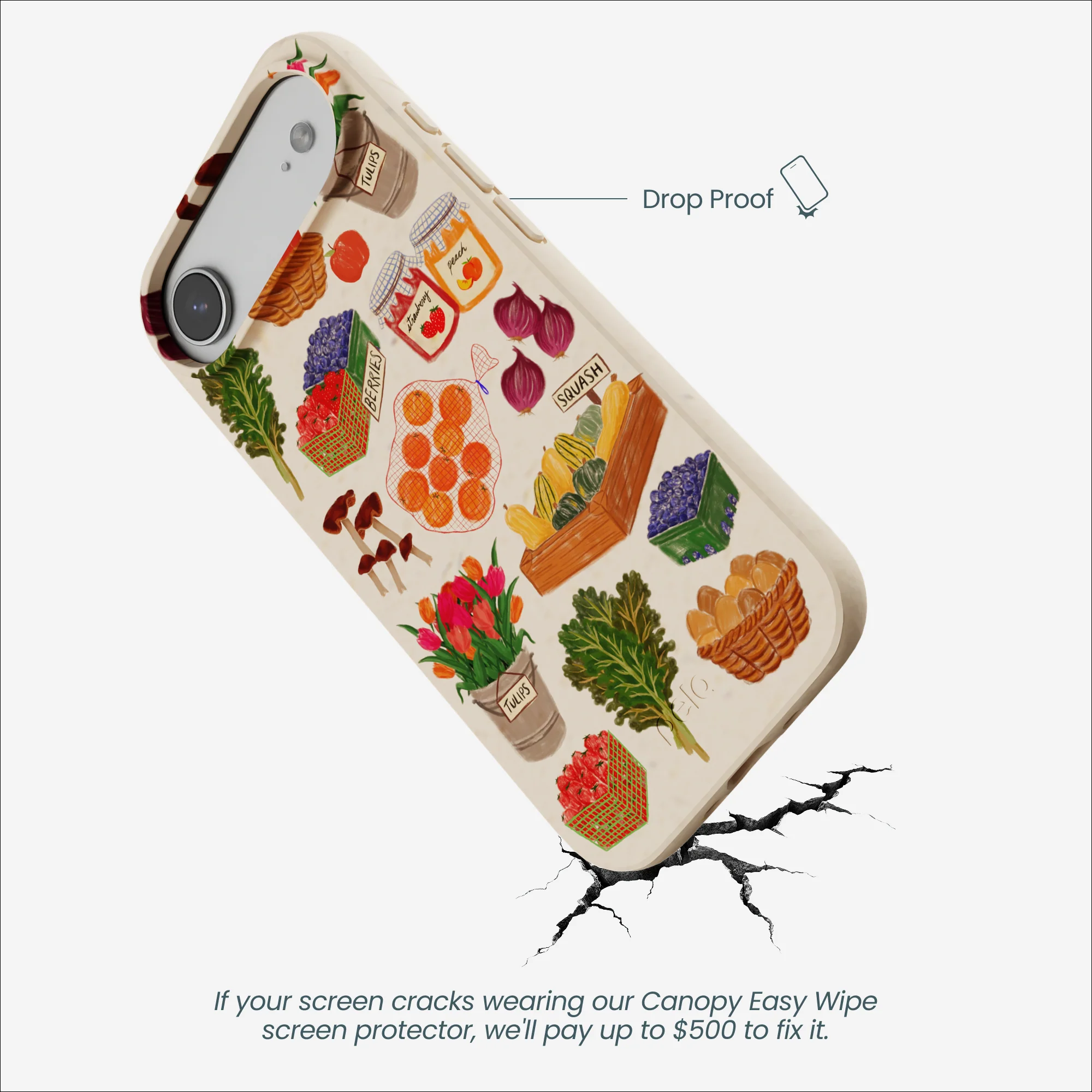 Seashell Farm Market iPhone Air Case - Image 5