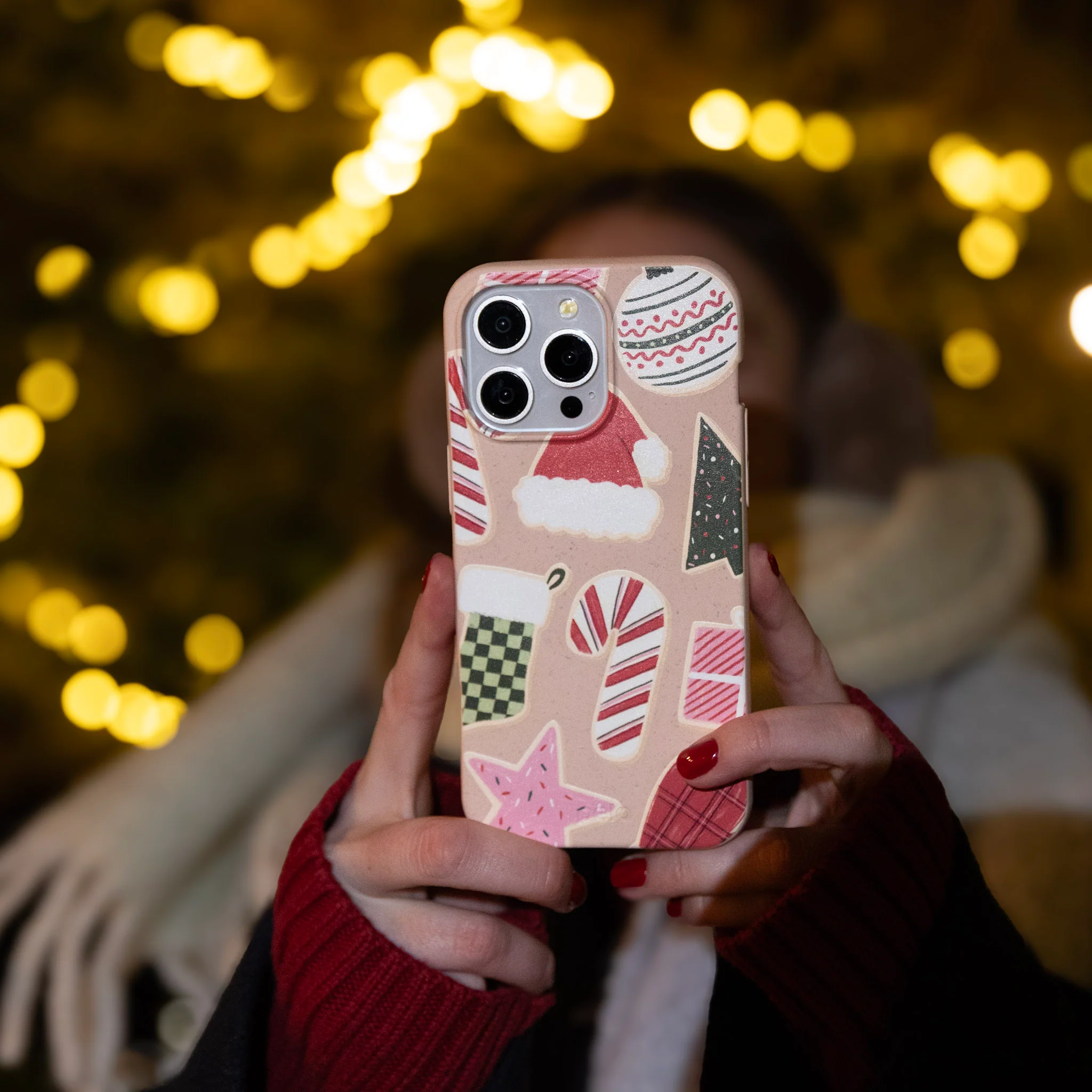 Seashell Festive Cookies iPhone 16 Plus Case - Image 5