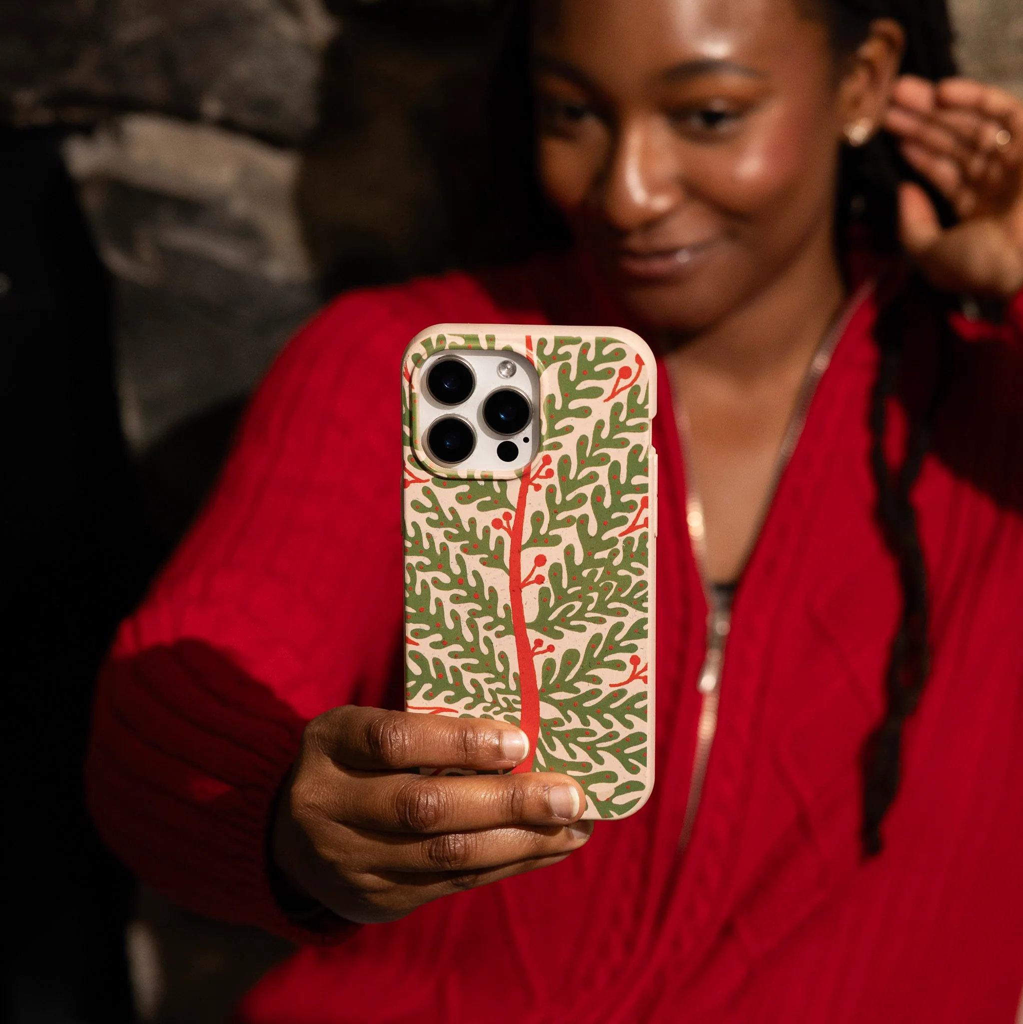 Seashell Festive Foliage iPhone 12 Mini Case - Image 2