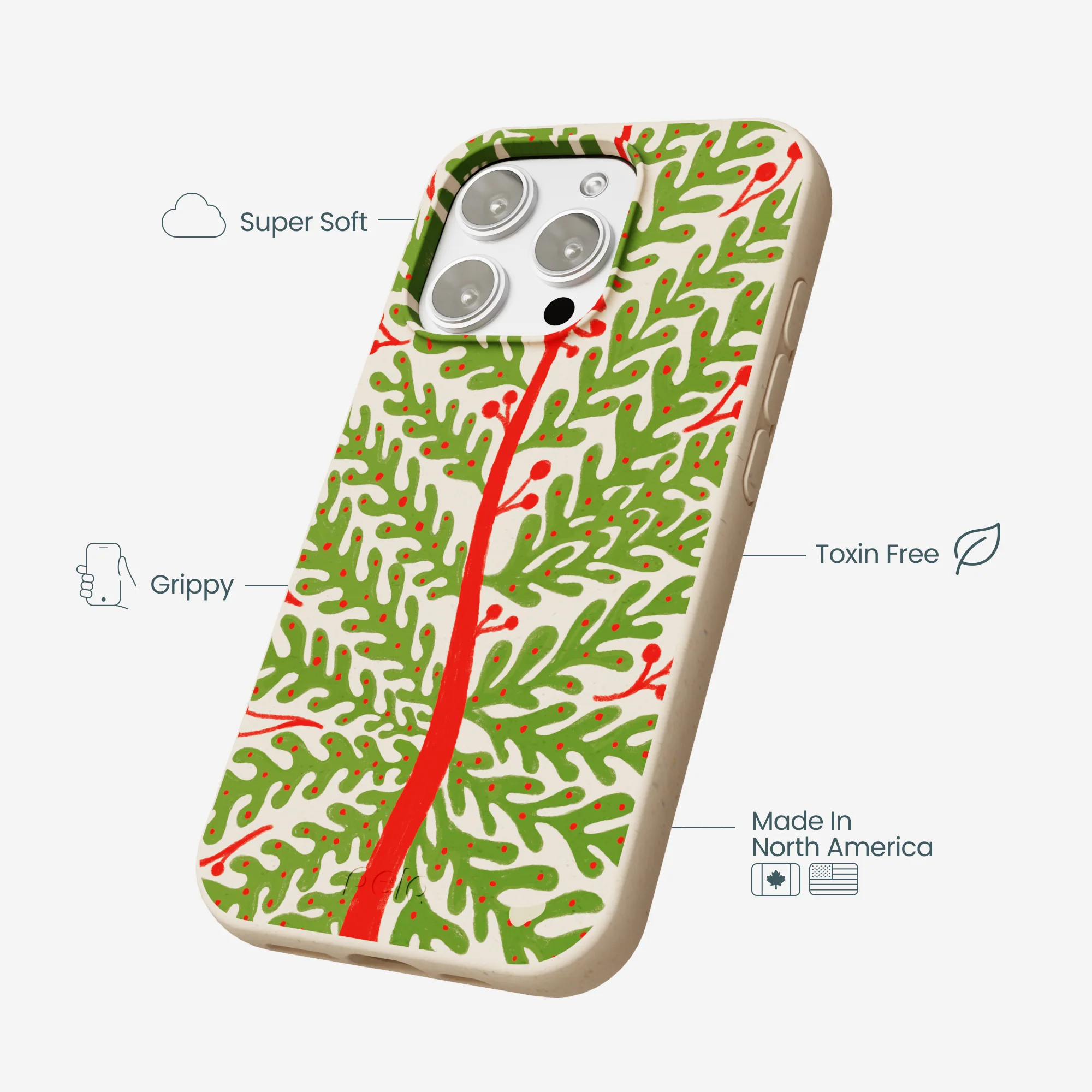 Seashell Festive Foliage iPhone 16 Pro Max Case - Image 4
