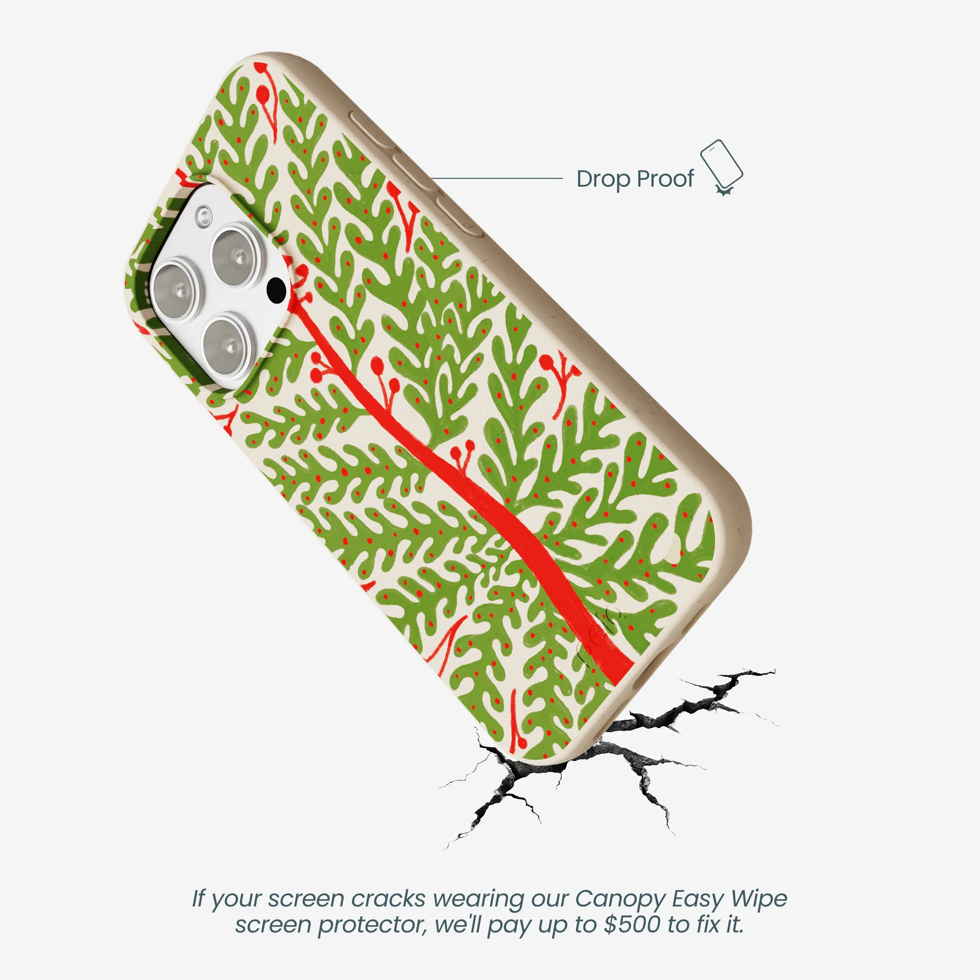 Seashell Festive Foliage iPhone 16 Pro Max Case - Image 5