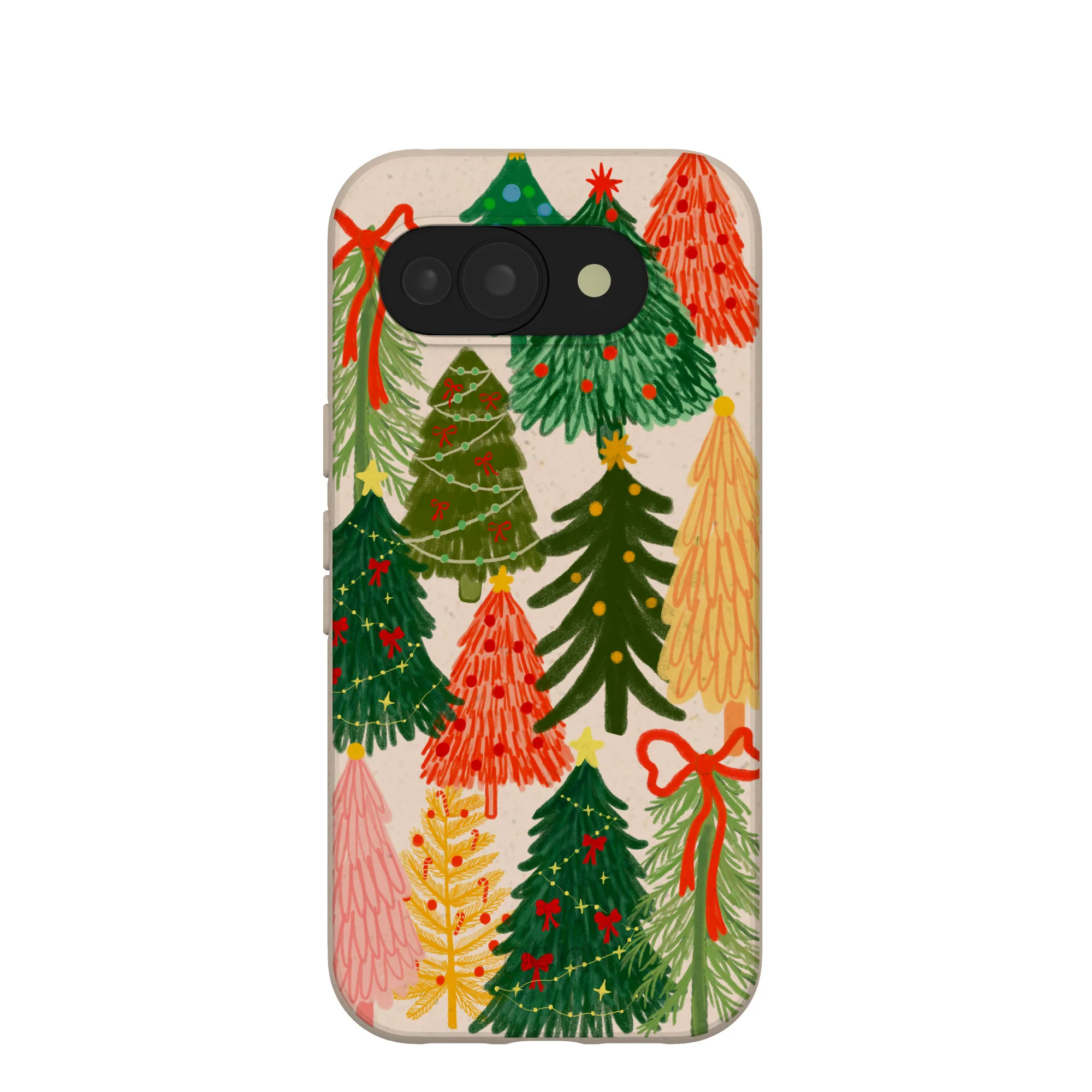 Seashell Festive Trees Google Pixel 10a Case