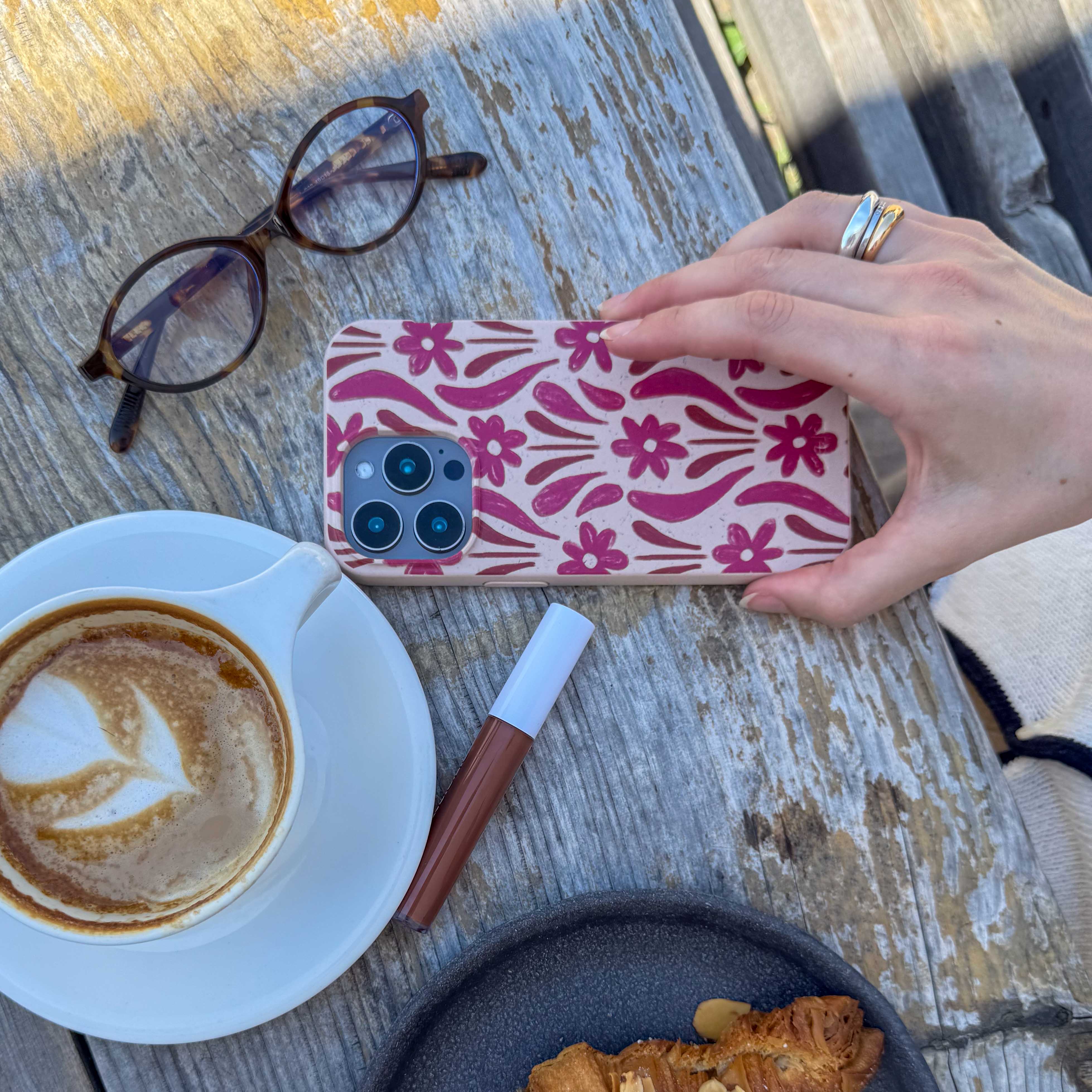 Seashell Flower Stack iPhone 12 Mini Case - Image 5