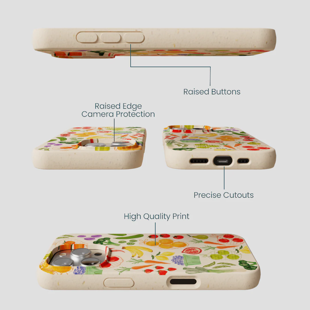 Seashell Fresh Market iPhone 16 Pro Case - Image 3