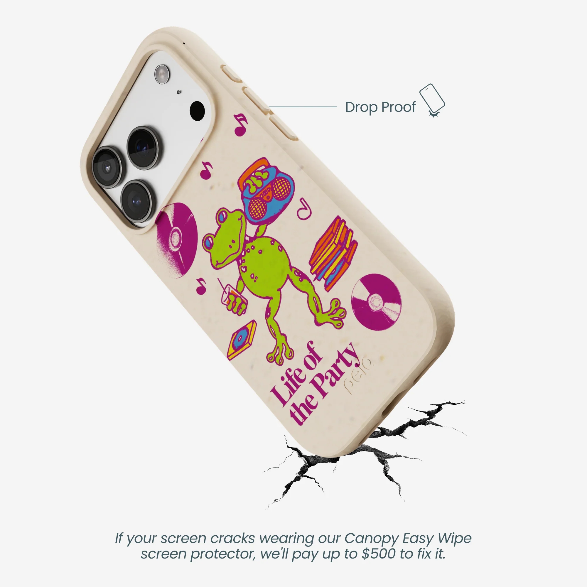 Seashell Frog Party iPhone 17 Pro Case - Image 4
