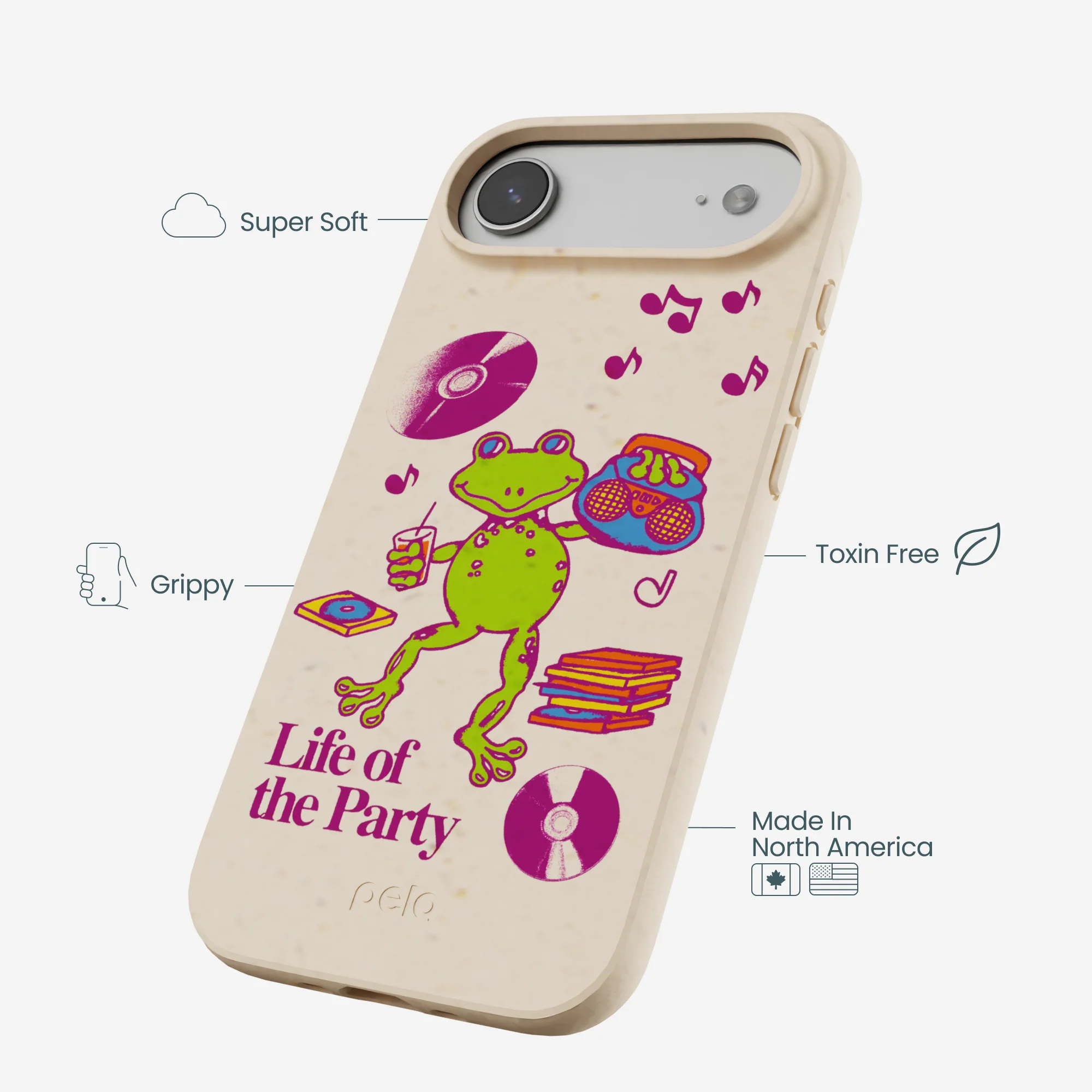 Seashell Frog Party iPhone Air Case - Image 4