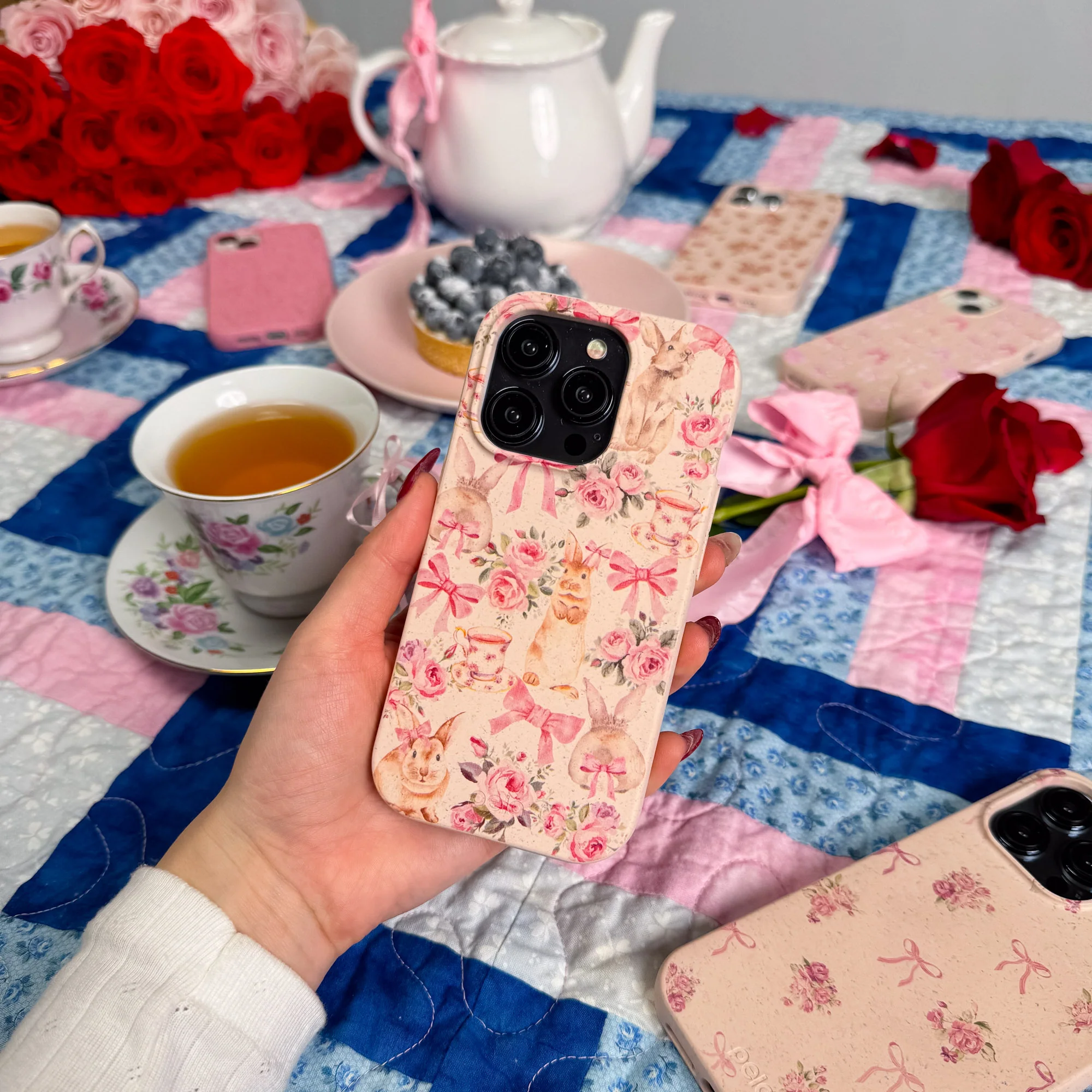 Seashell Garden Party iPhone 14 Plus Case - Image 5