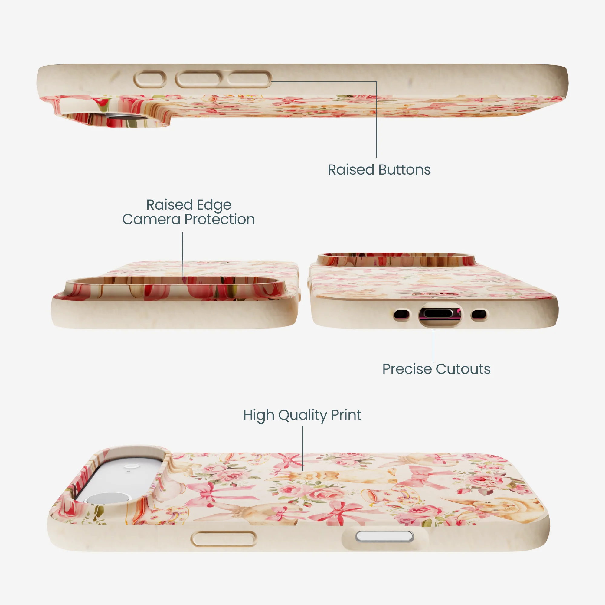 Seashell Garden Party iPhone Air Case - Image 3