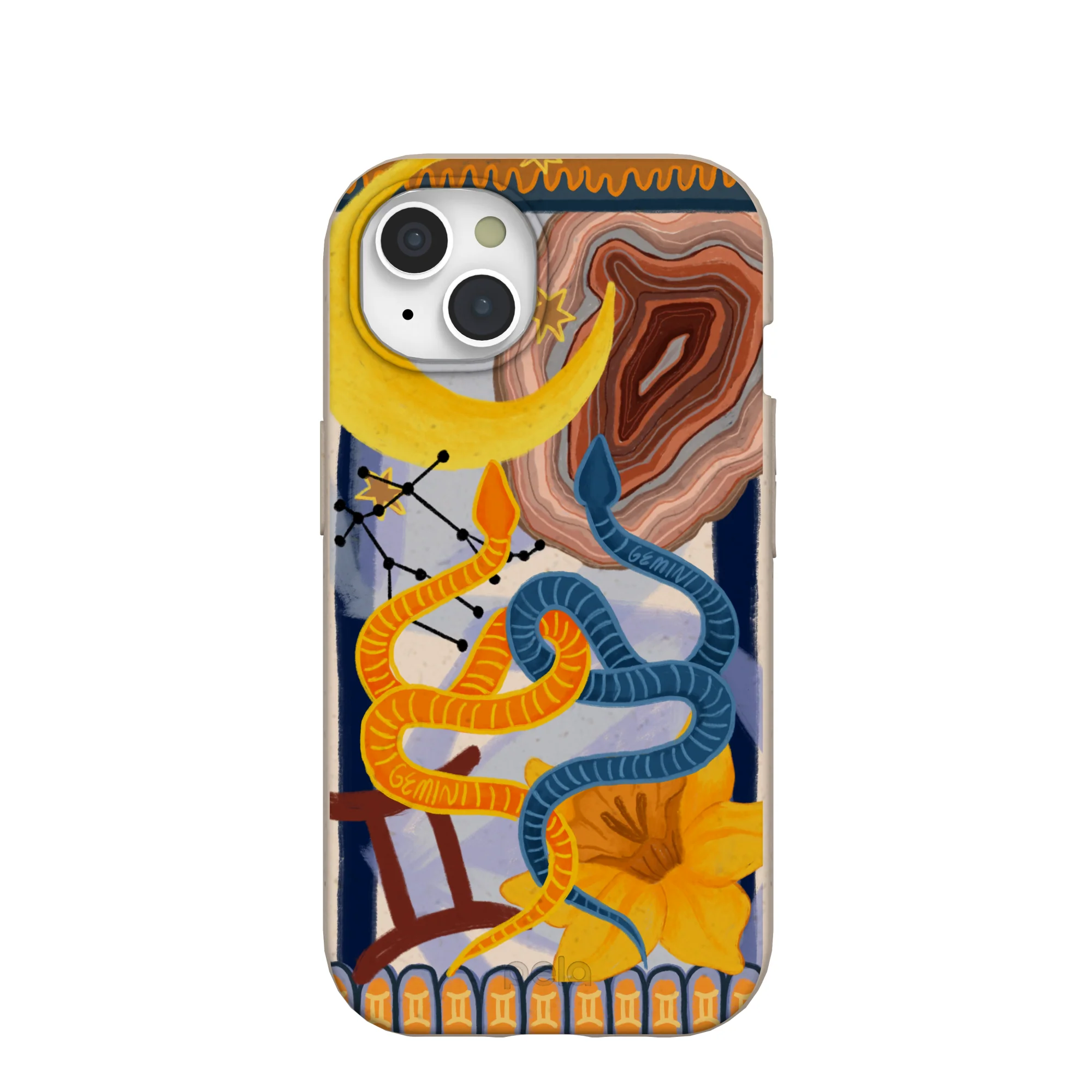 Seashell Gemini Twin iPhone 15 Case