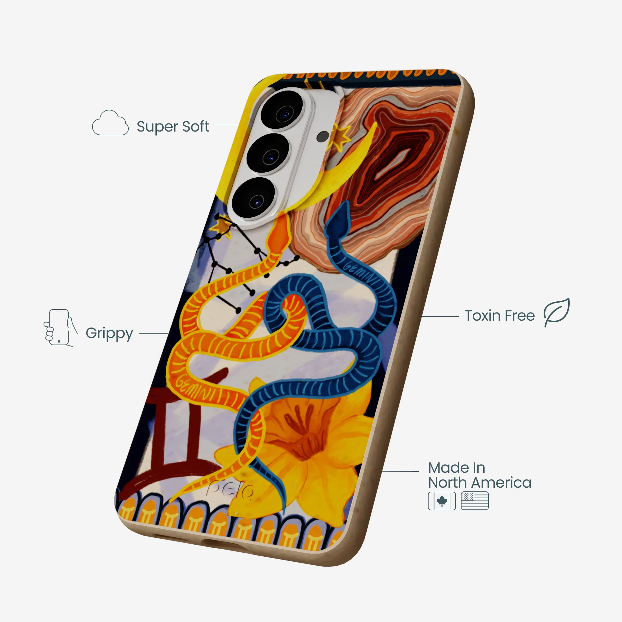 Seashell Gemini Twin Samsung Galaxy S26 Case - Image 3