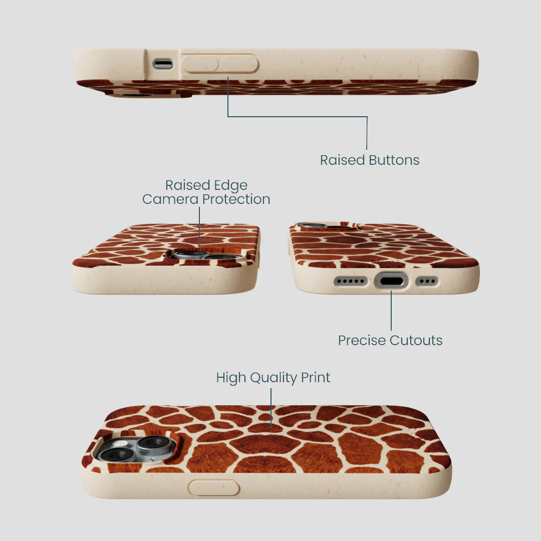 Seashell Giraffe iPhone 14 Case - Image 3