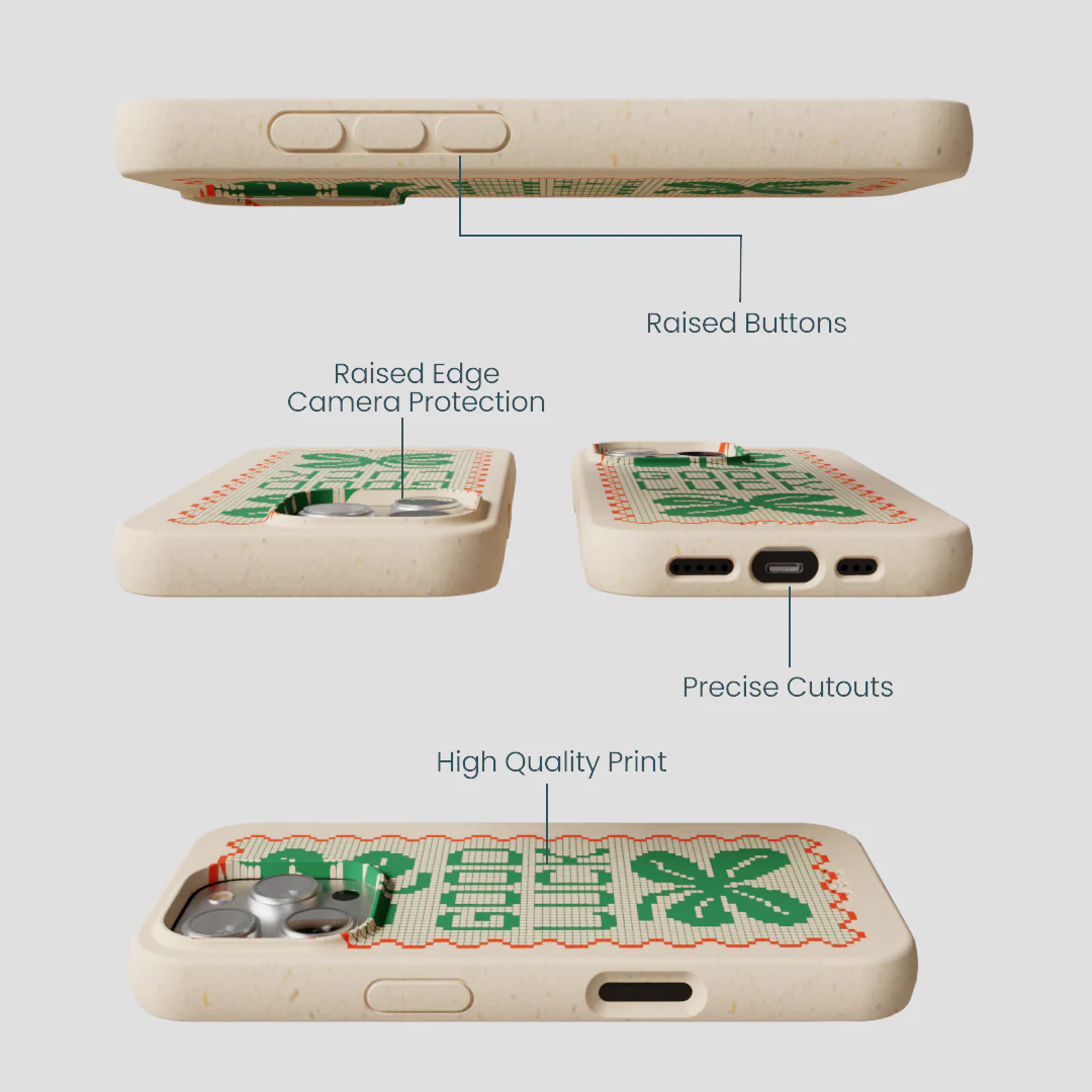 Seashell Good Luck Lace iPhone 16 Pro Case - Image 3