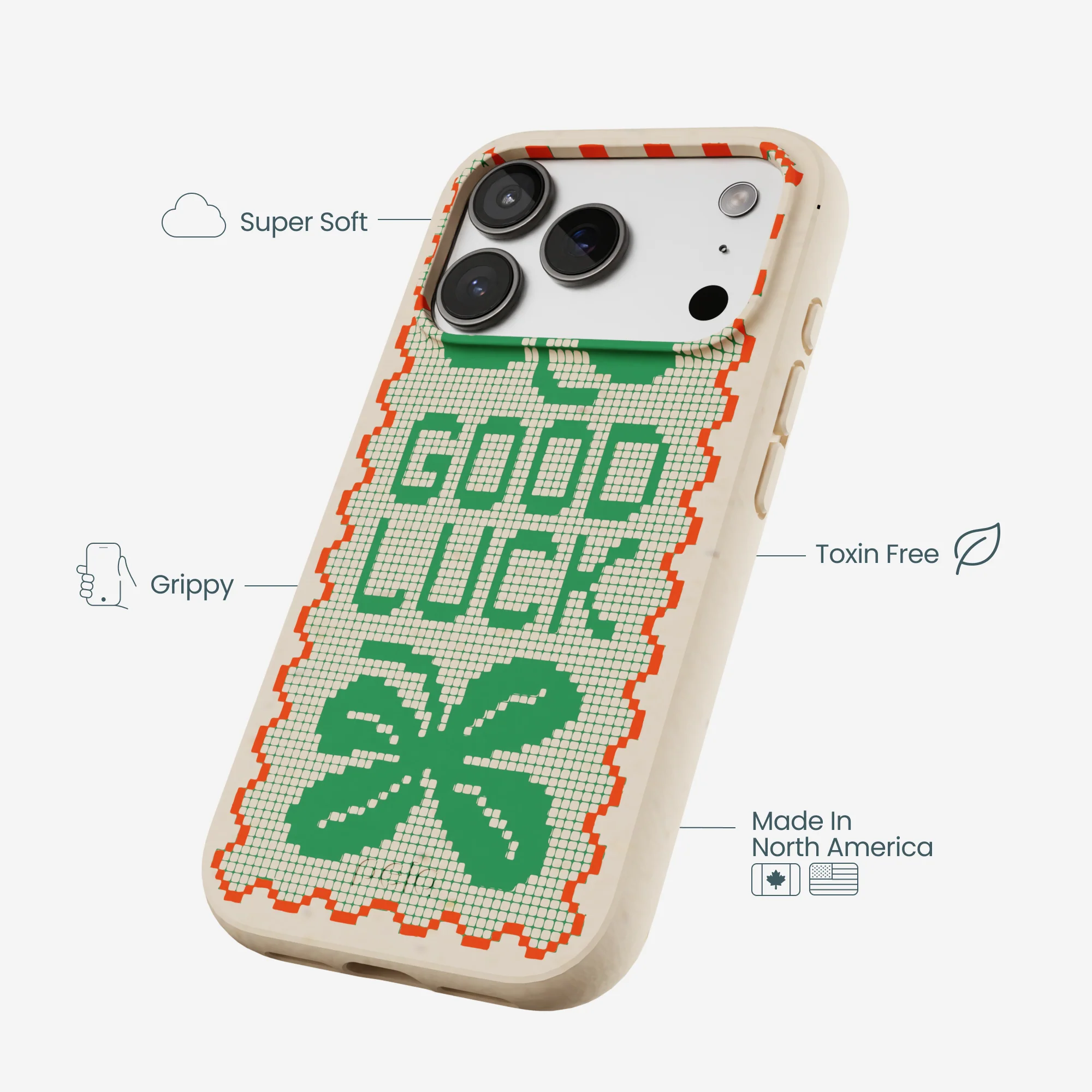 Seashell Good Luck Lace iPhone 17 Pro Case - Image 4