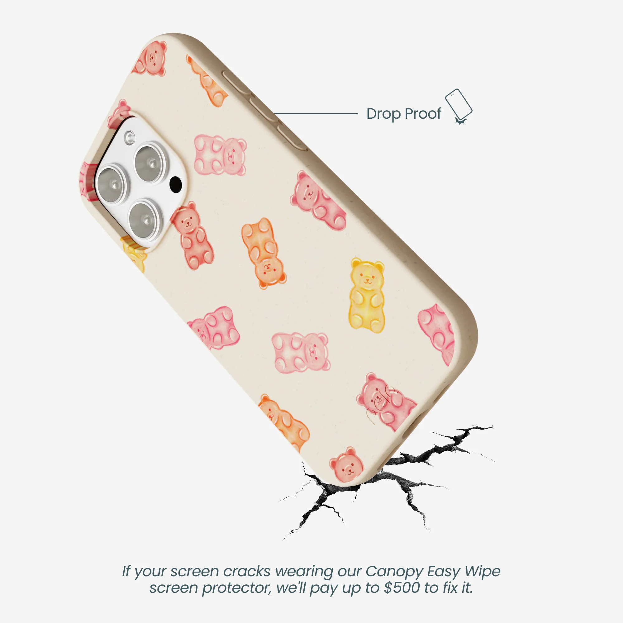 Seashell Gummy Bears iPhone 16 Pro Max Case - Image 5