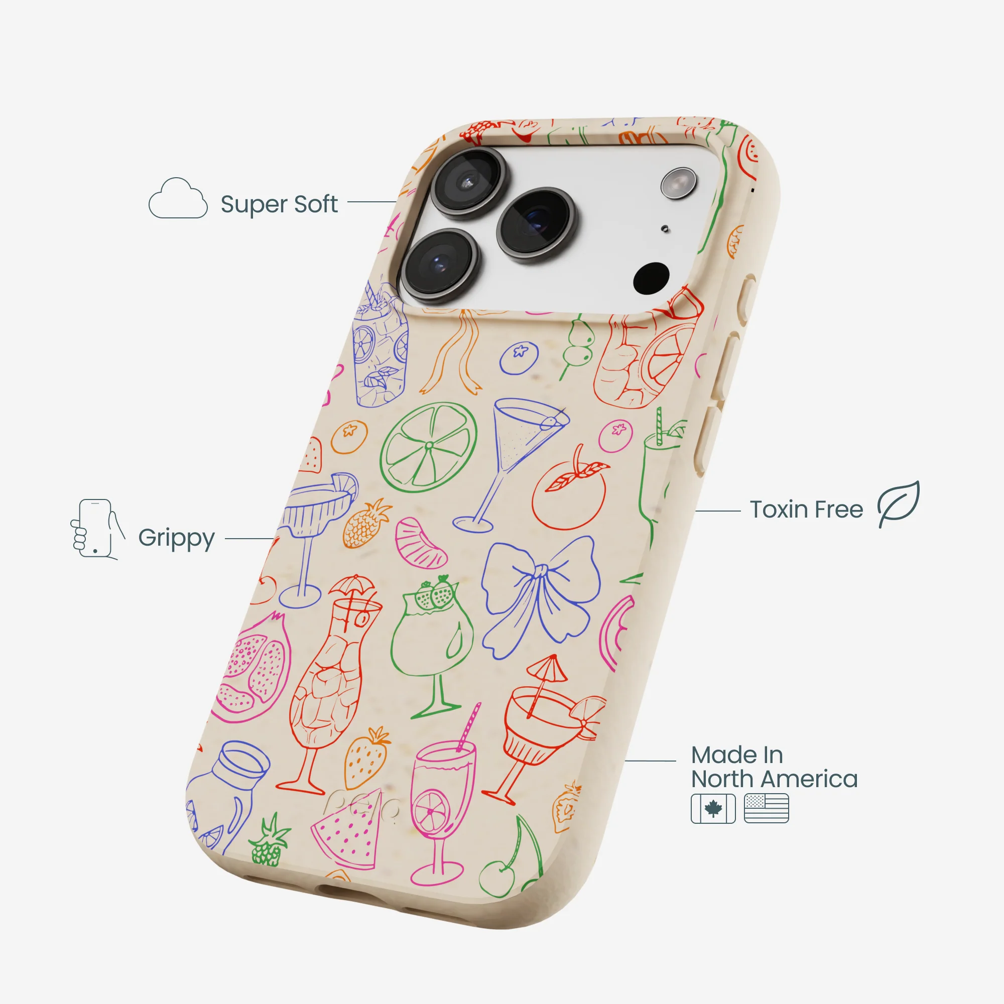 Seashell Happy Hour iPhone 17 Pro Case - Image 4