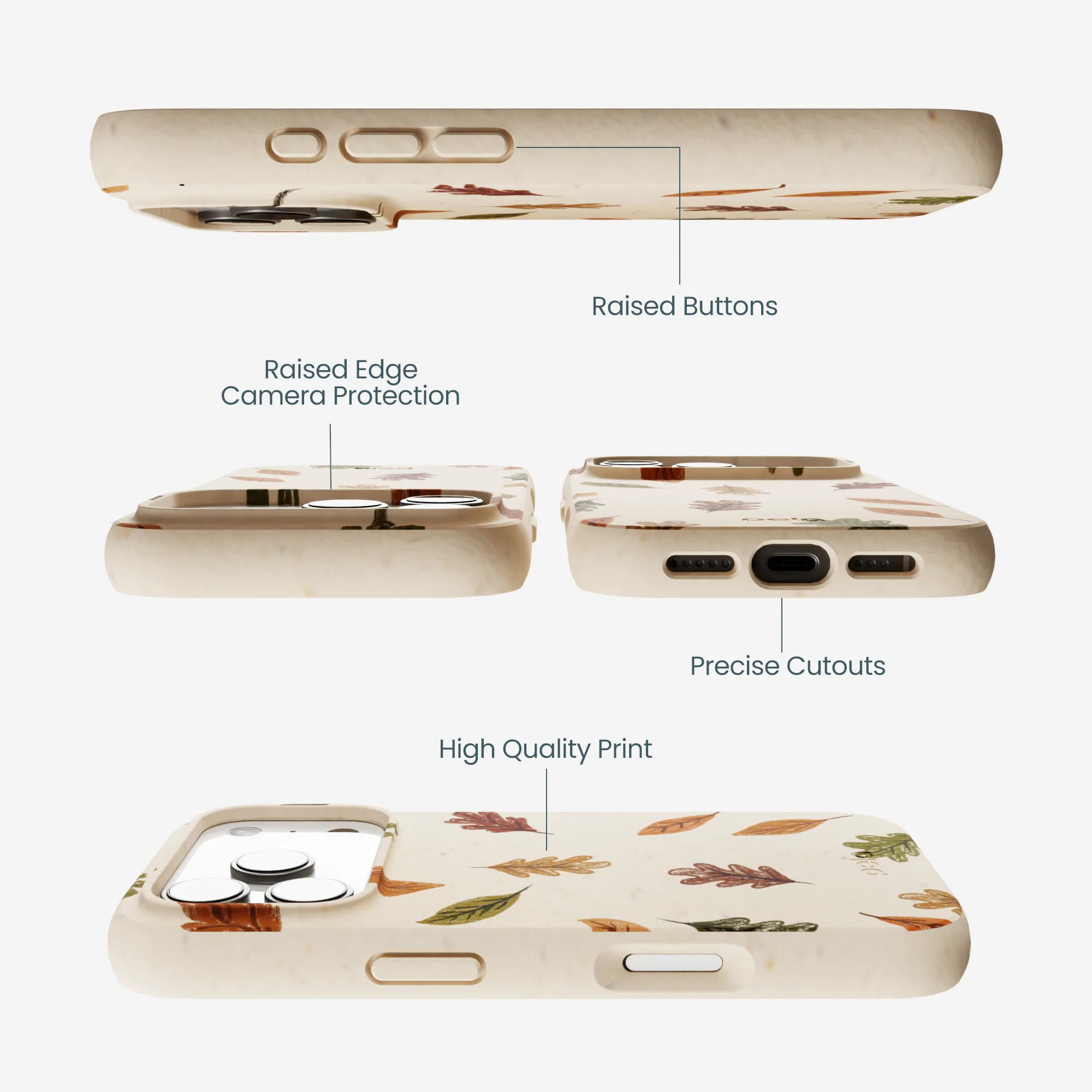 Seashell Harvest Hues iPhone 17 Pro Case - Image 3