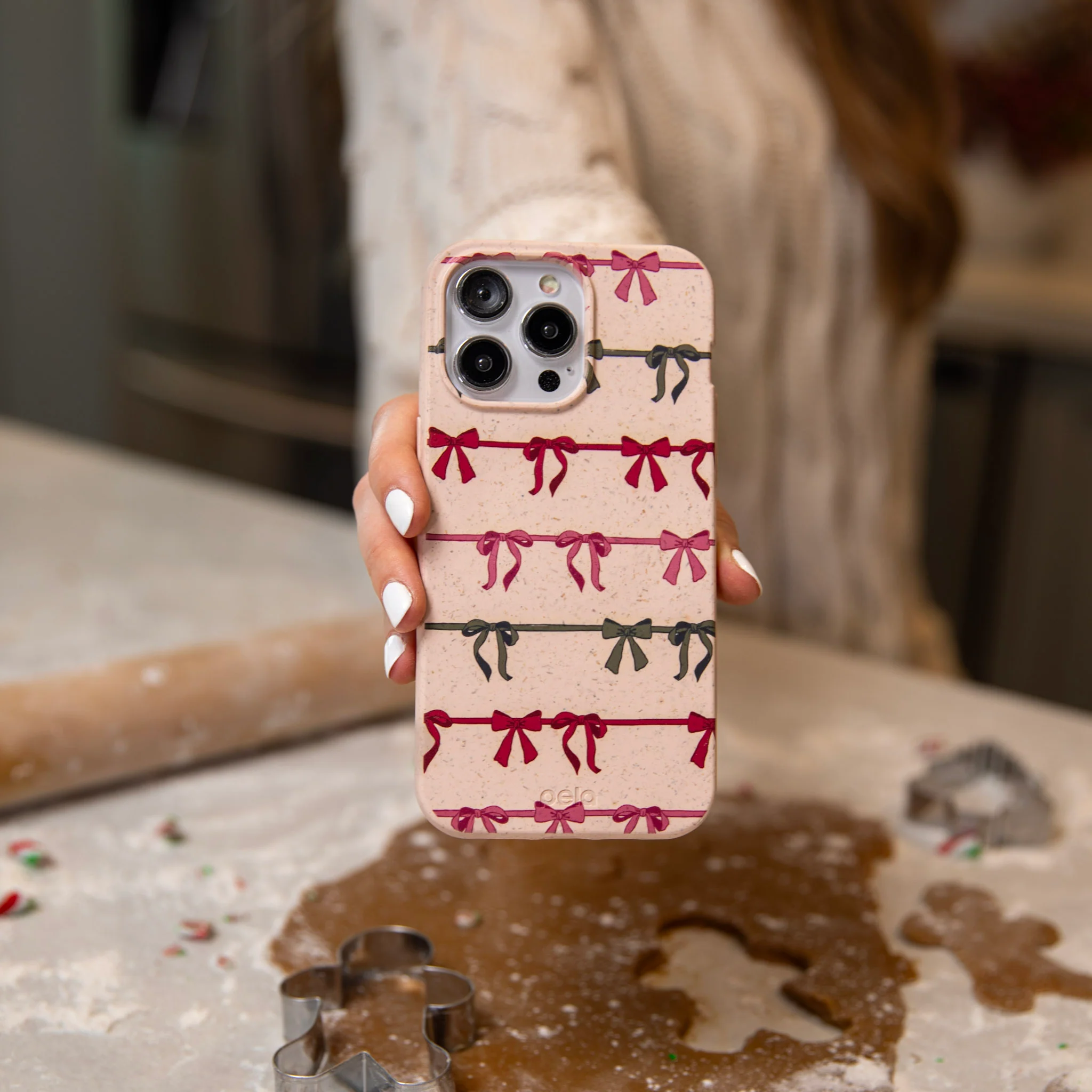 Seashell Holiday Bows Google Pixel 8a Case - Image 6