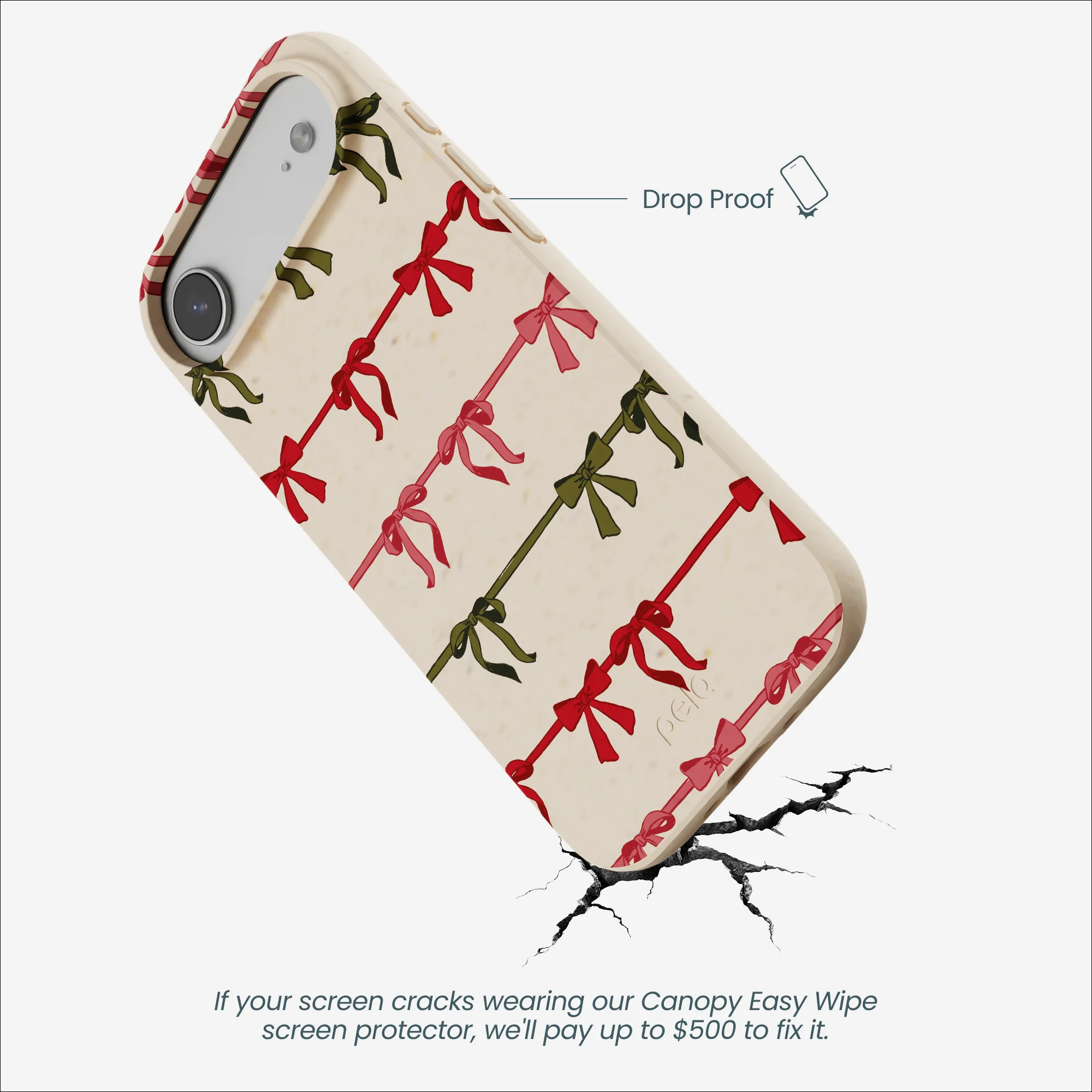 Seashell Holiday Bows iPhone Air Case - Image 5