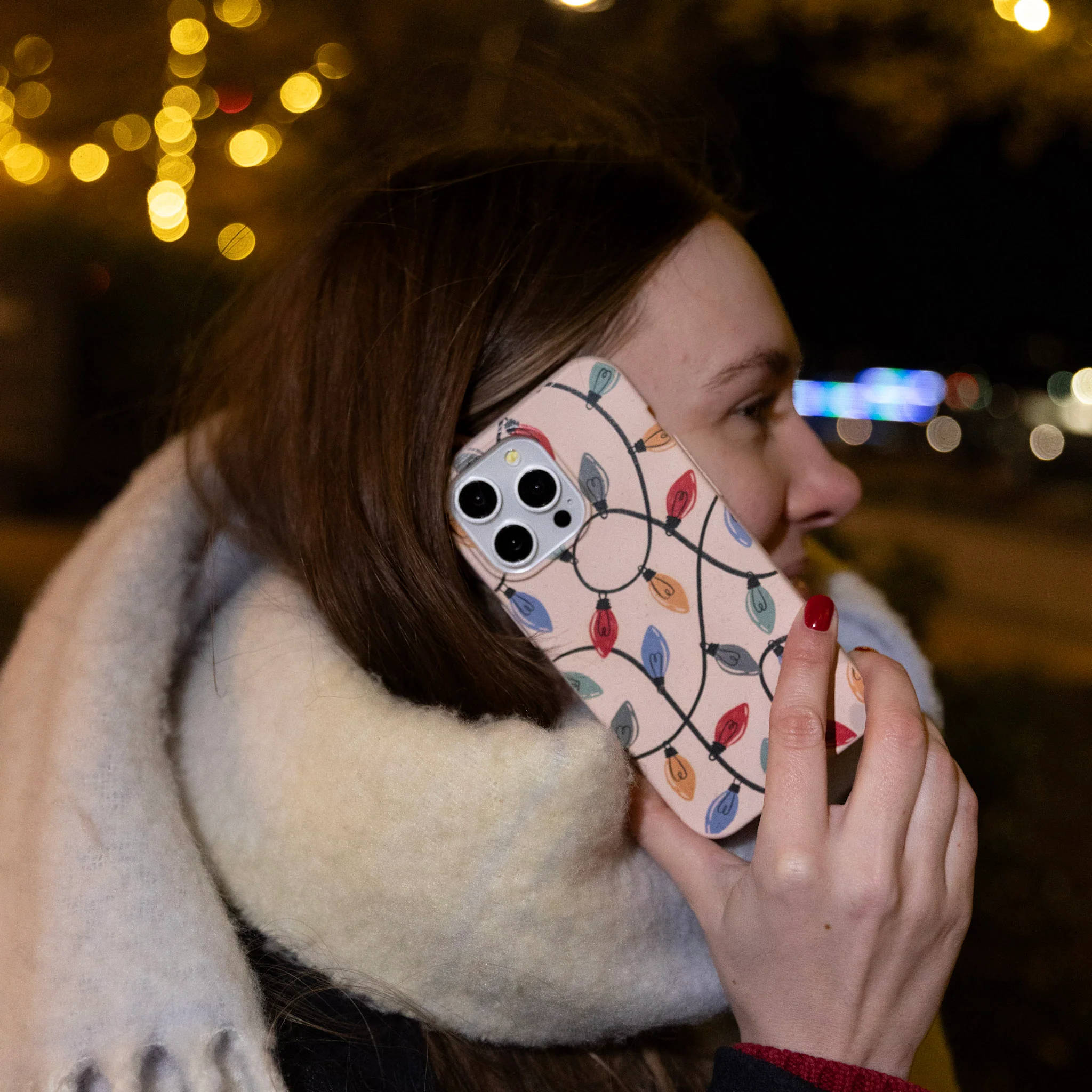 Seashell Holiday Lights iPhone 14 Pro Case - Image 5