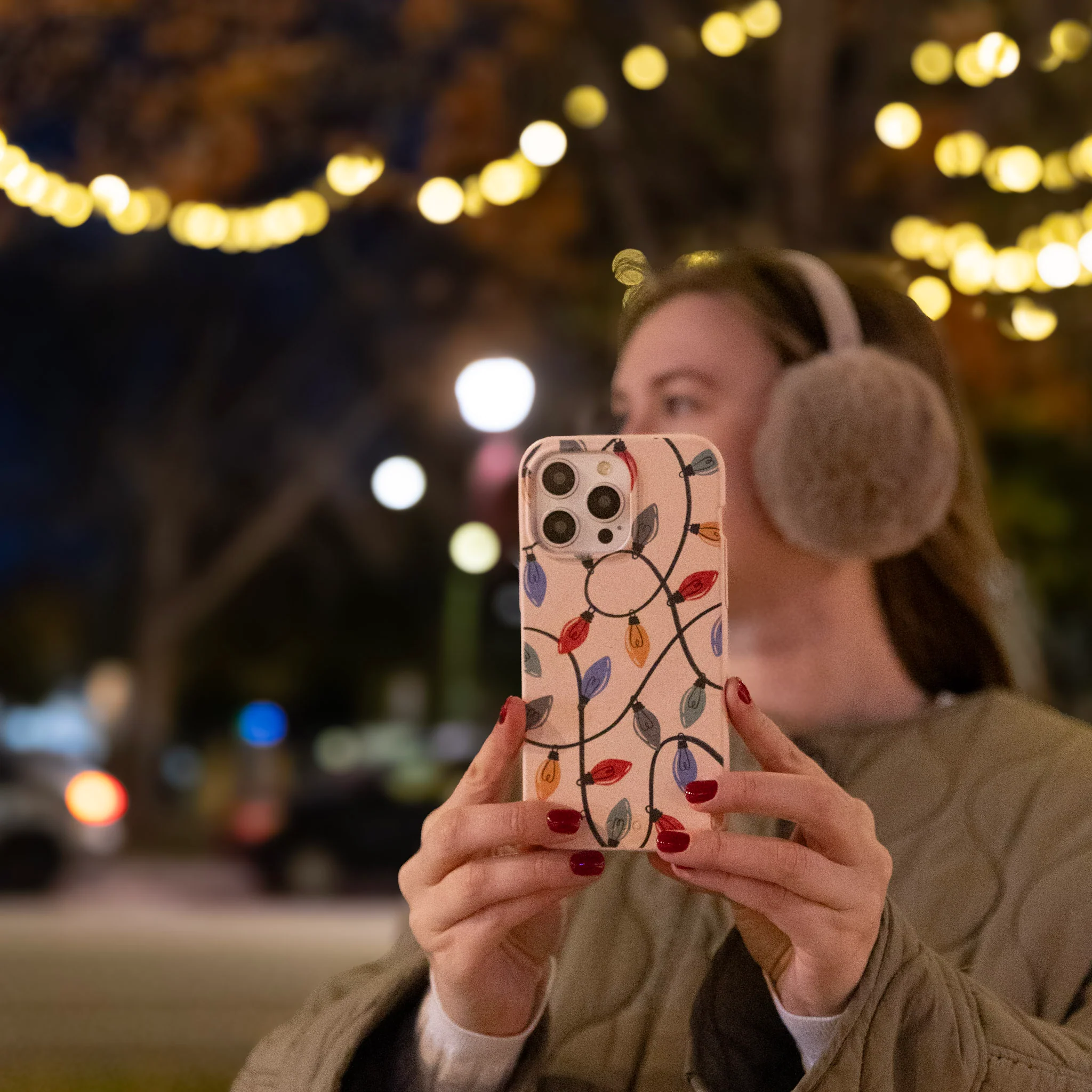 Seashell Holiday Lights iPhone 16 Plus Case - Image 6