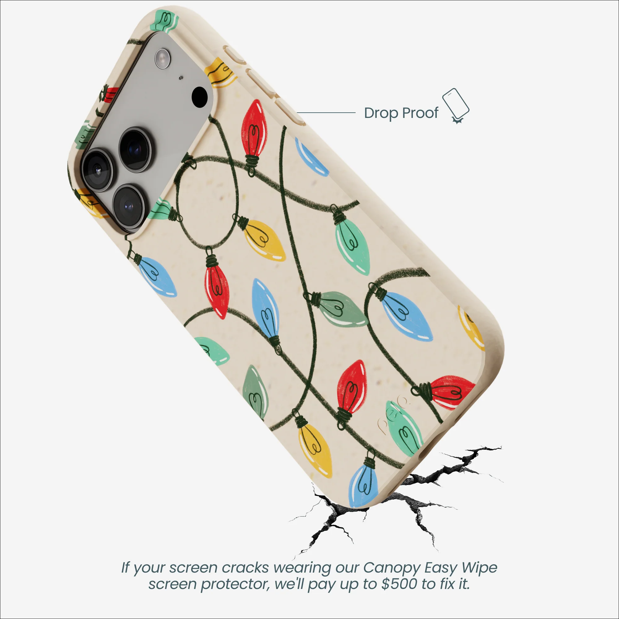 Seashell Holiday Lights iPhone 17 Pro Max Case - Image 5