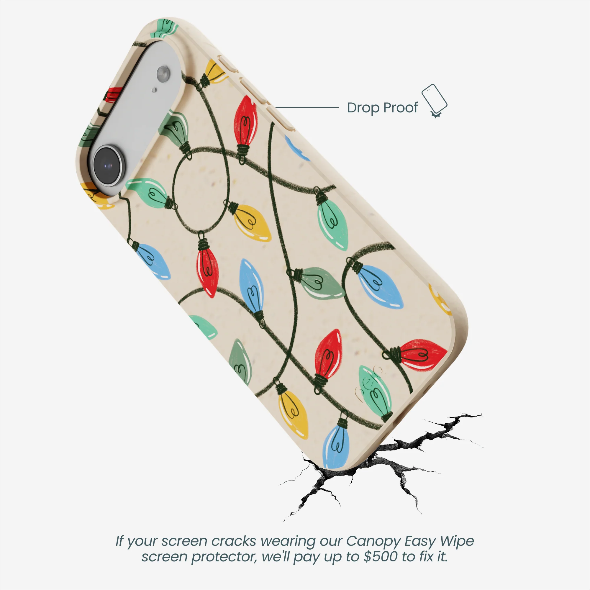 Seashell Holiday Lights iPhone Air Case - Image 5