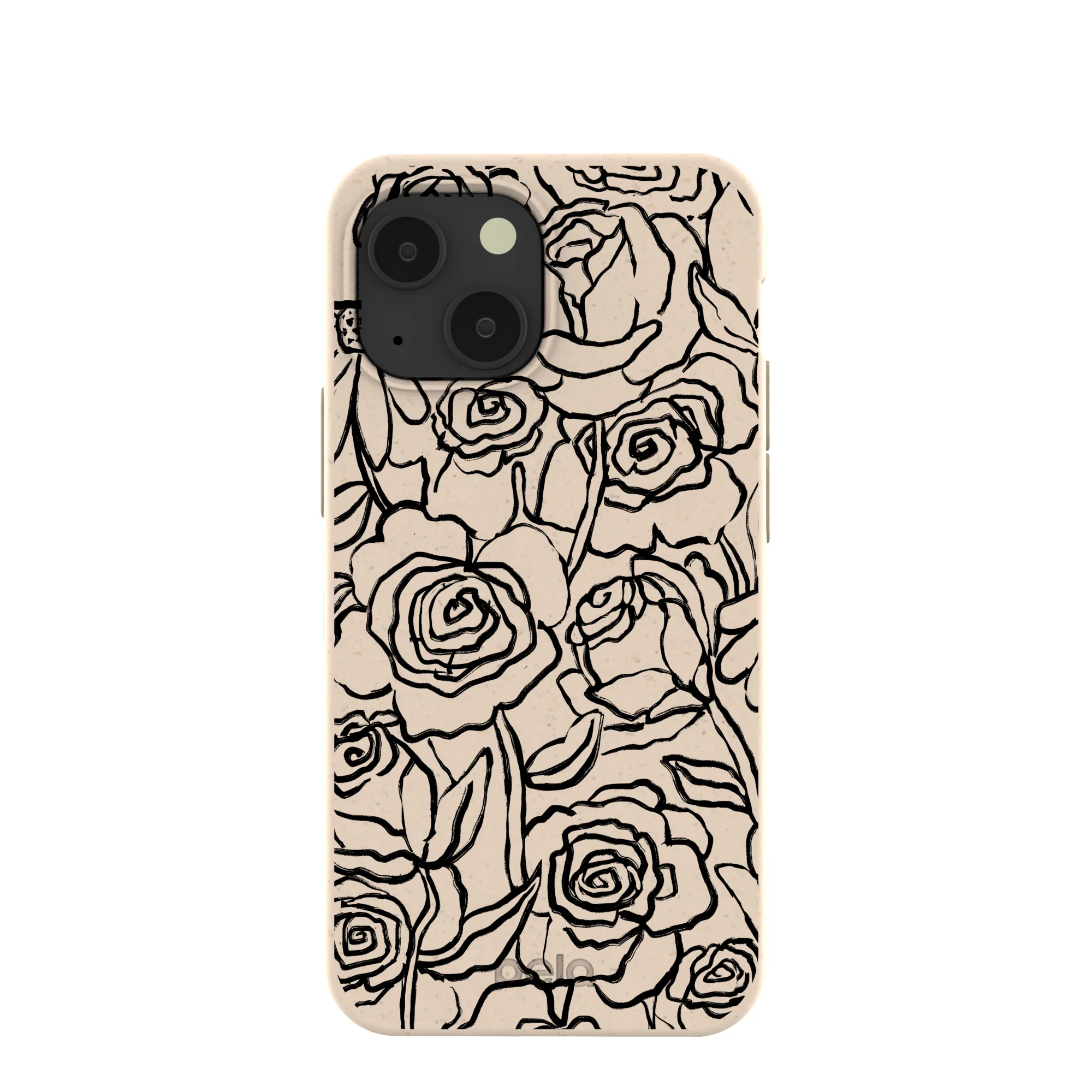 Seashell Inked Blooms iPhone 13 Mini Case