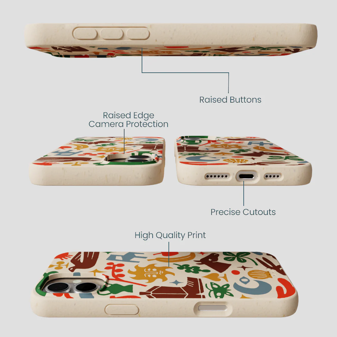 Seashell Junk Drawer iPhone 16 Plus Case - Image 3