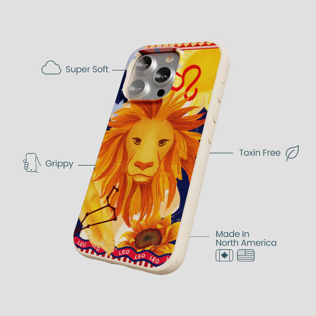 Seashell Leo Lion iPhone 16 Pro Case - Image 4