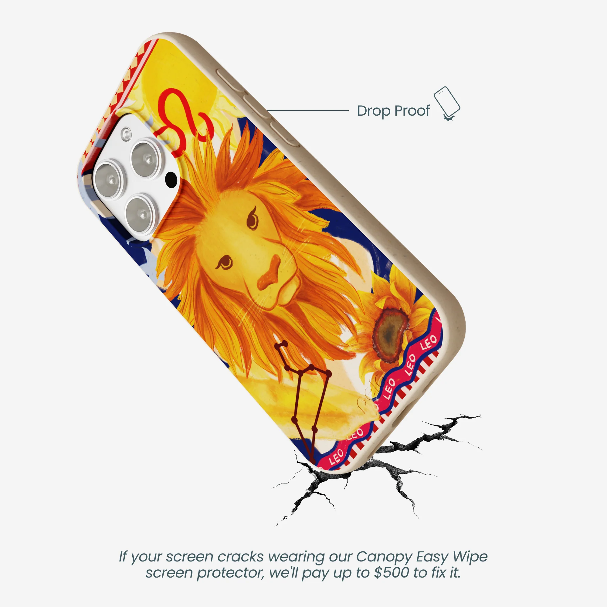 Seashell Leo Lion iPhone 16 Pro Max Case - Image 5