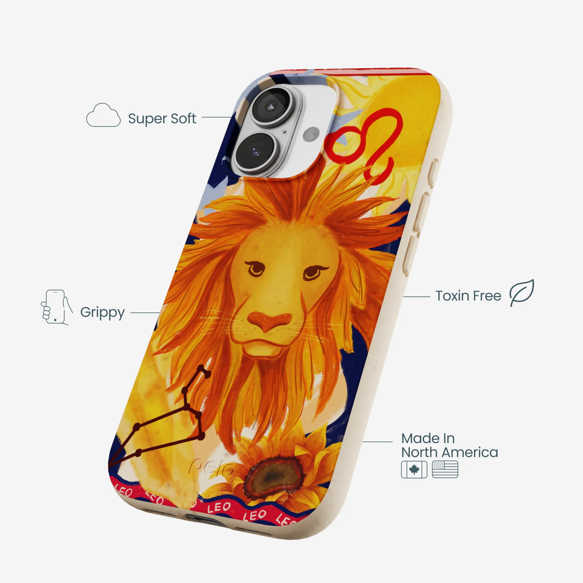 Seashell Leo Lion iPhone 17 Case - Image 4
