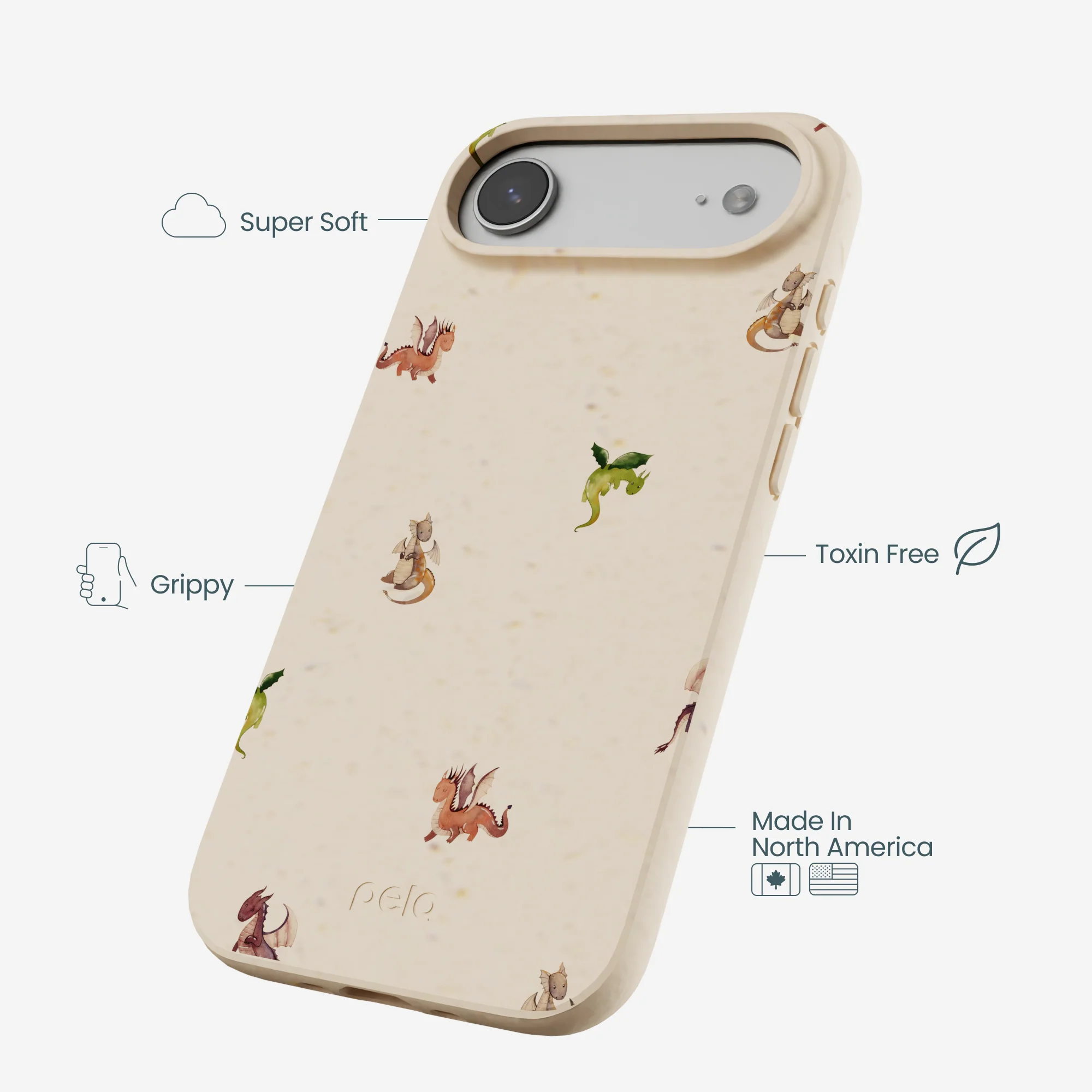 Seashell Lil Dragons iPhone Air Case - Image 3