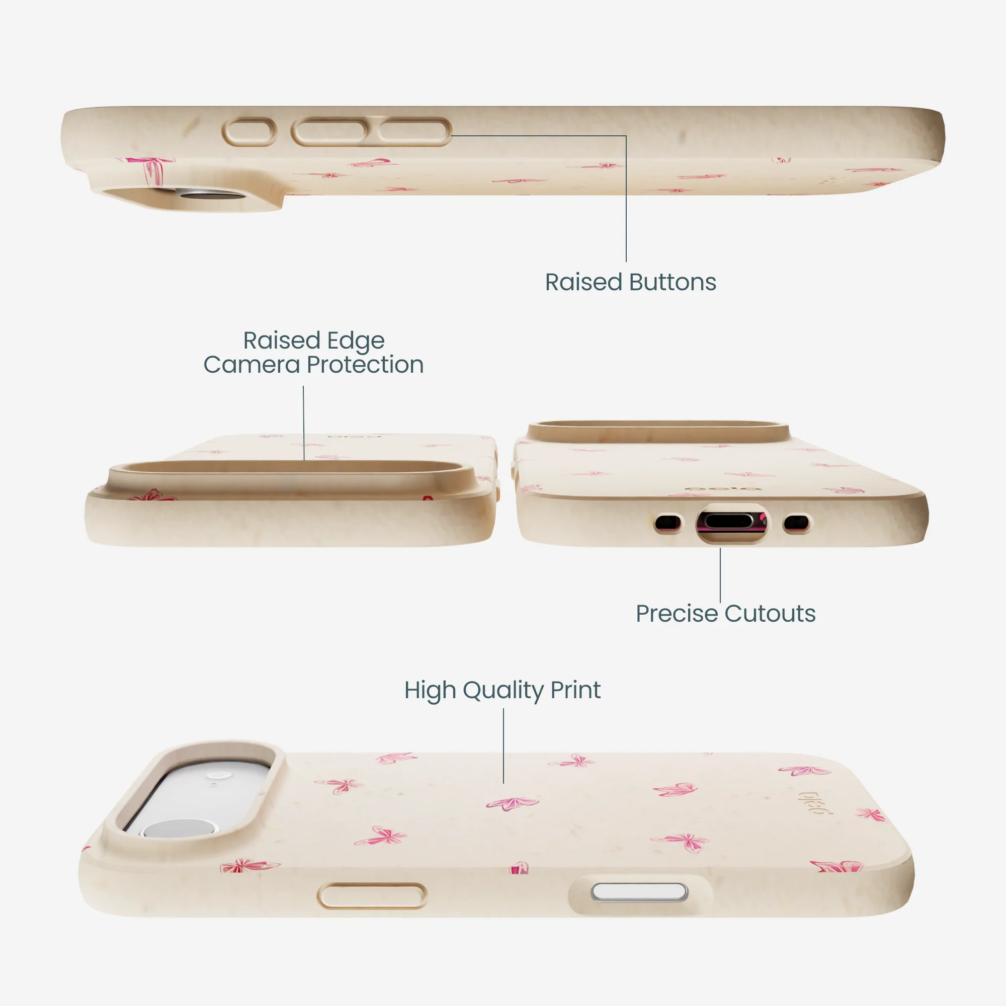 Seashell Lil Flutters iPhone Air Case - Image 3