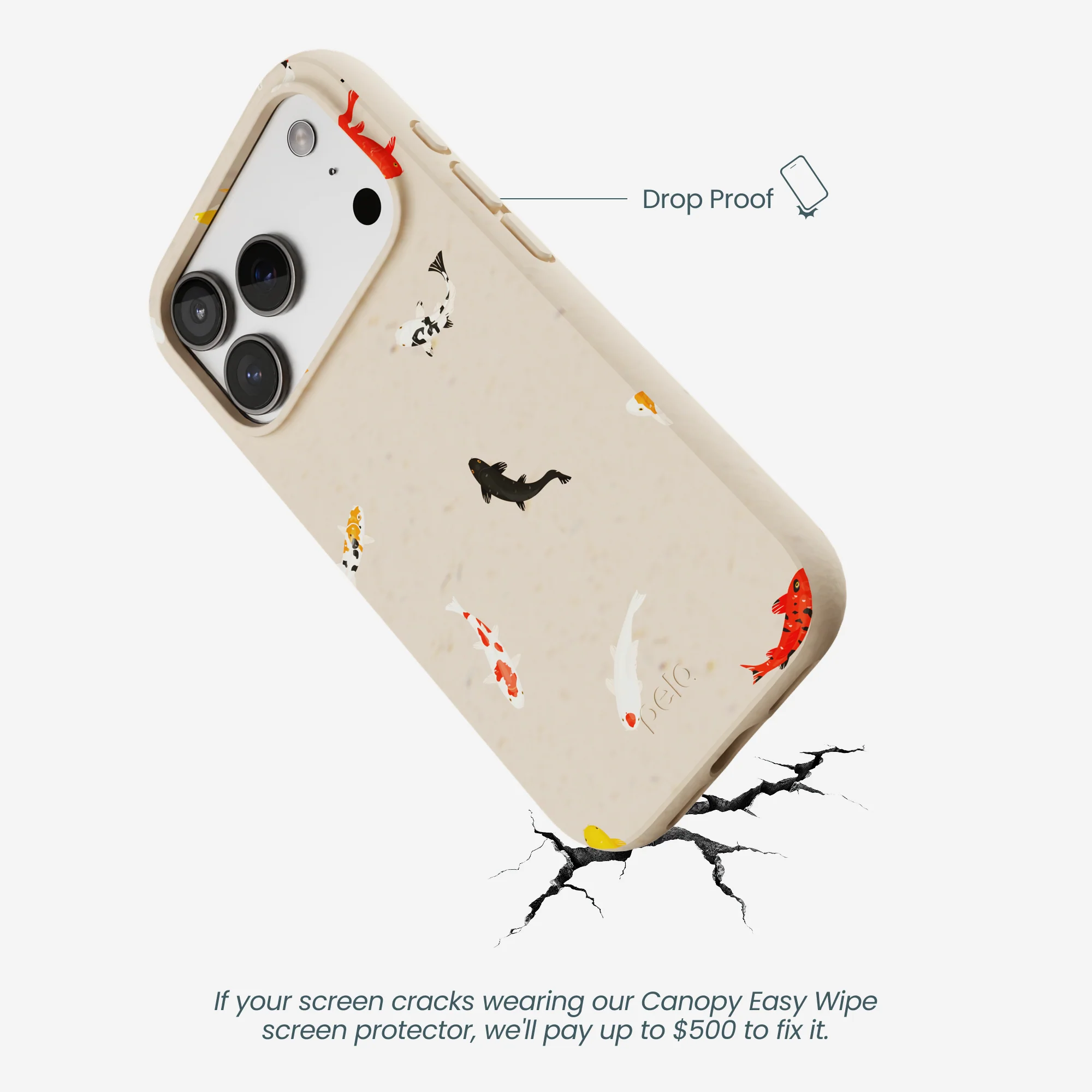 Seashell Lil Koi iPhone 17 Pro Case - Image 5