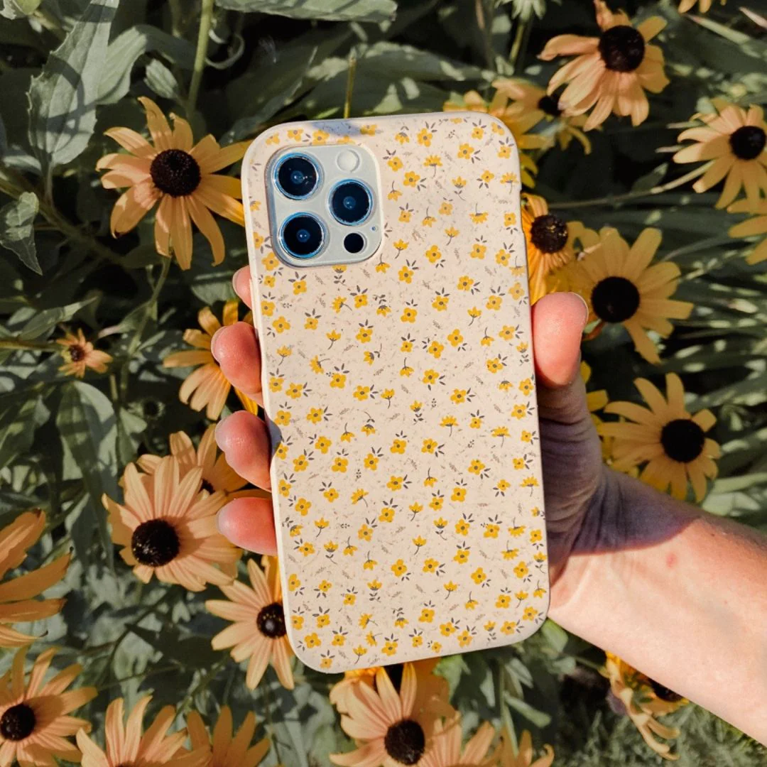 Seashell Little Yellow Flowers Samsung Galaxy S25+(Plus) Case - Image 6
