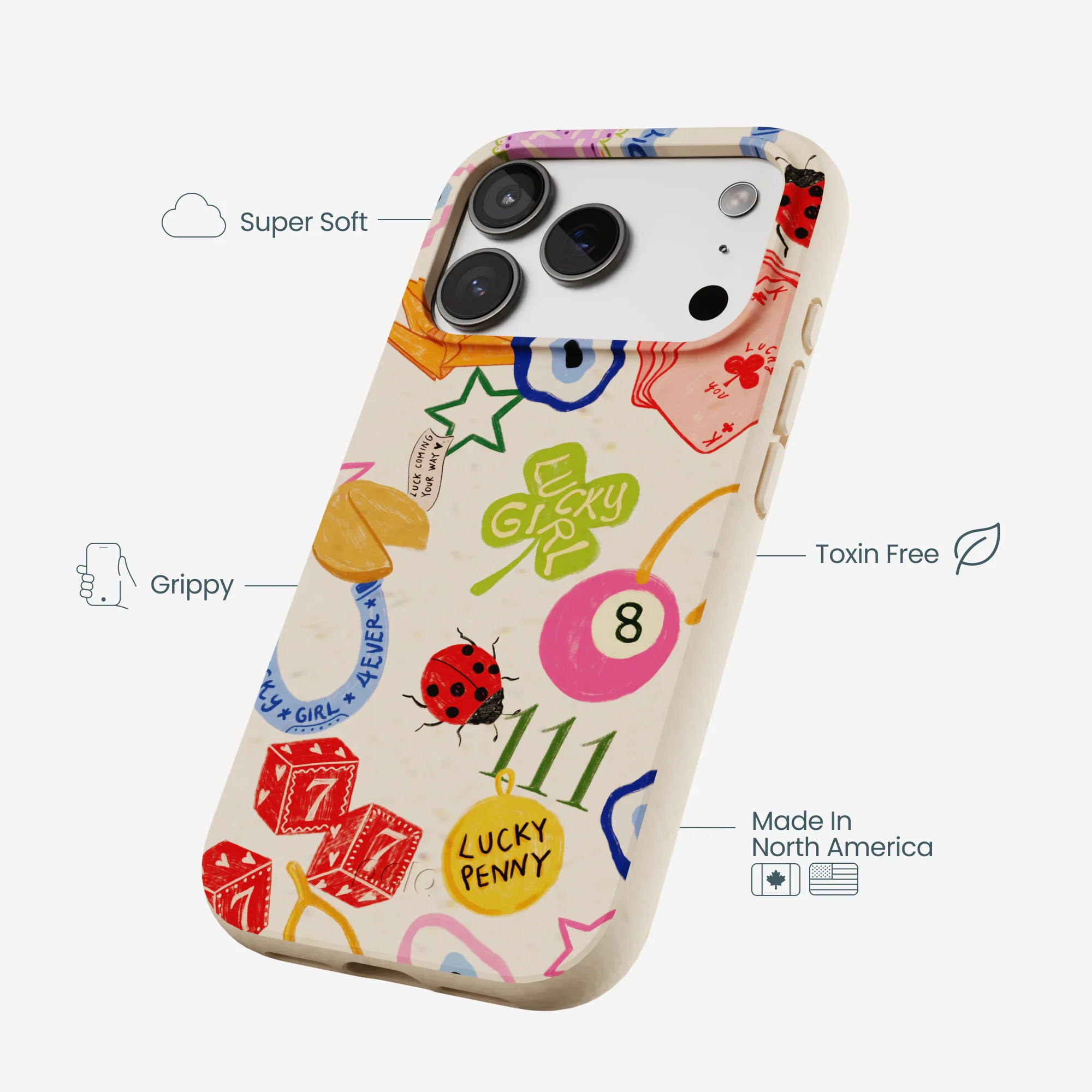 Seashell Lucky Me iPhone 17 Pro Case - Image 3