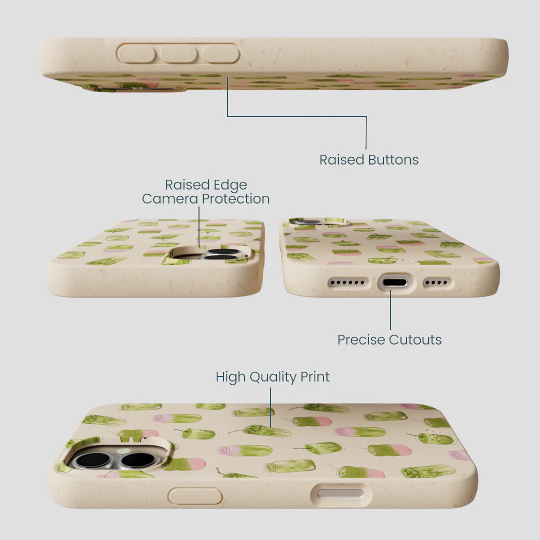 Seashell Matcha Love iPhone 16 Plus Case - Image 3