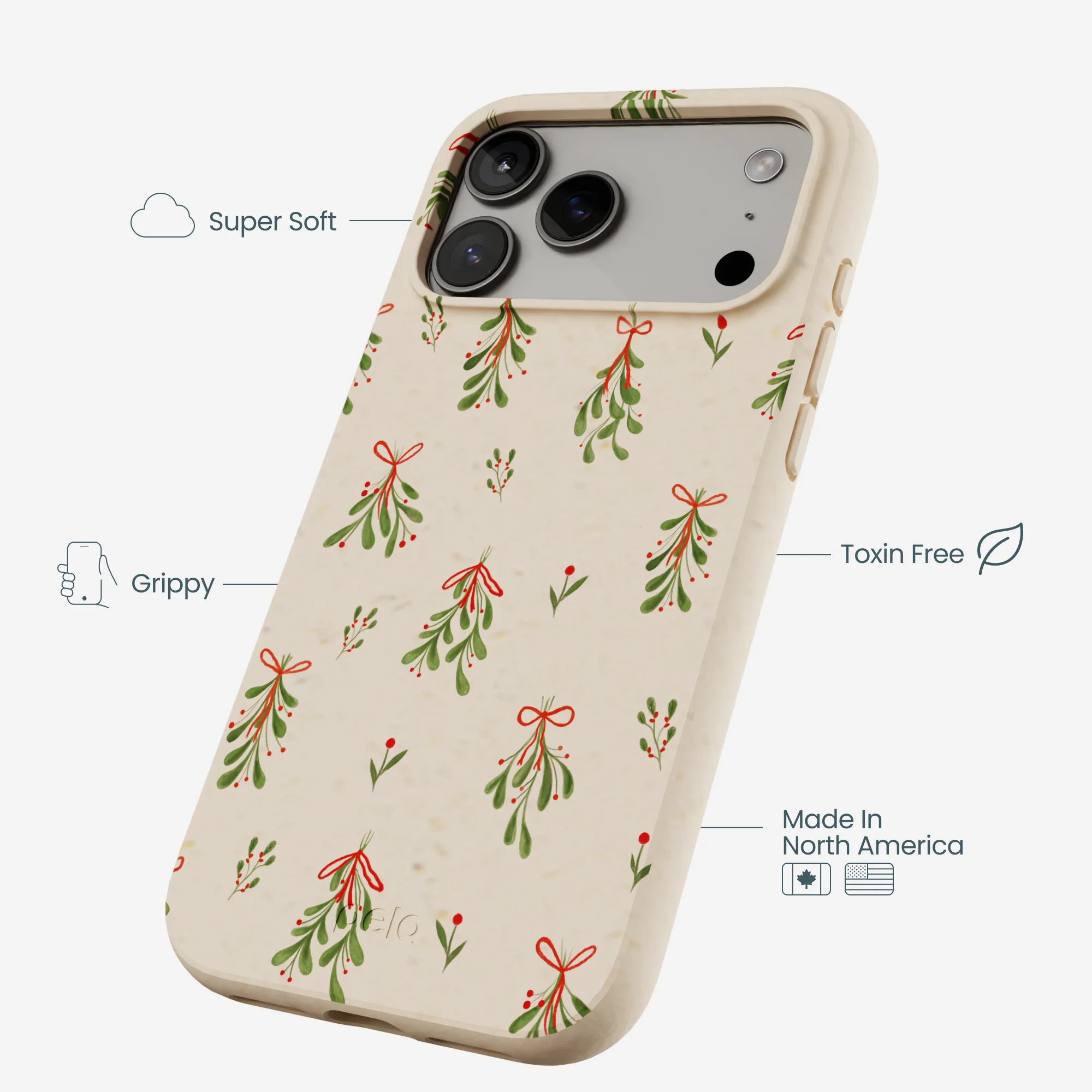 Seashell Merry Mistletoe iPhone 17 Pro Max Case - Image 4