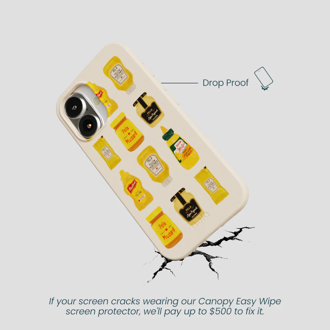 Seashell Mustard Fan iPhone 16 Case - Image 5