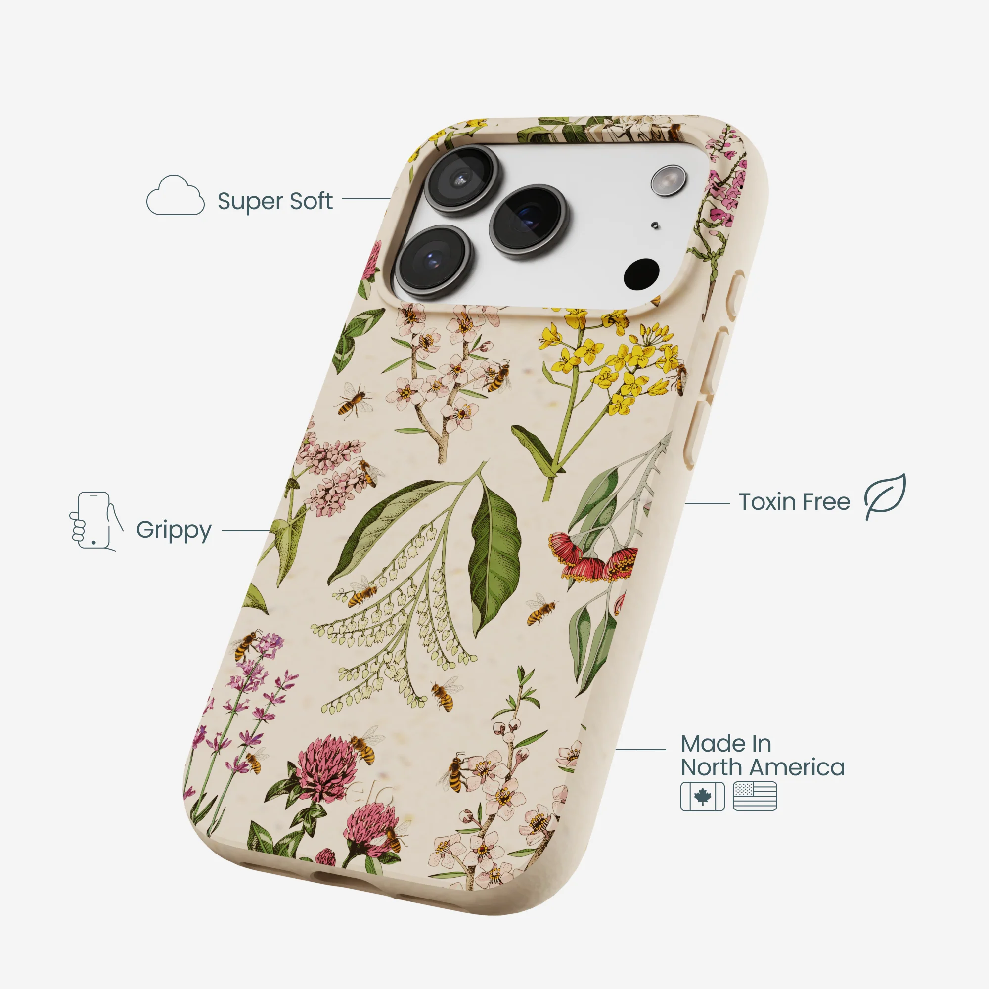 Seashell Nectar and Pollen iPhone 17 Pro Case - Image 4
